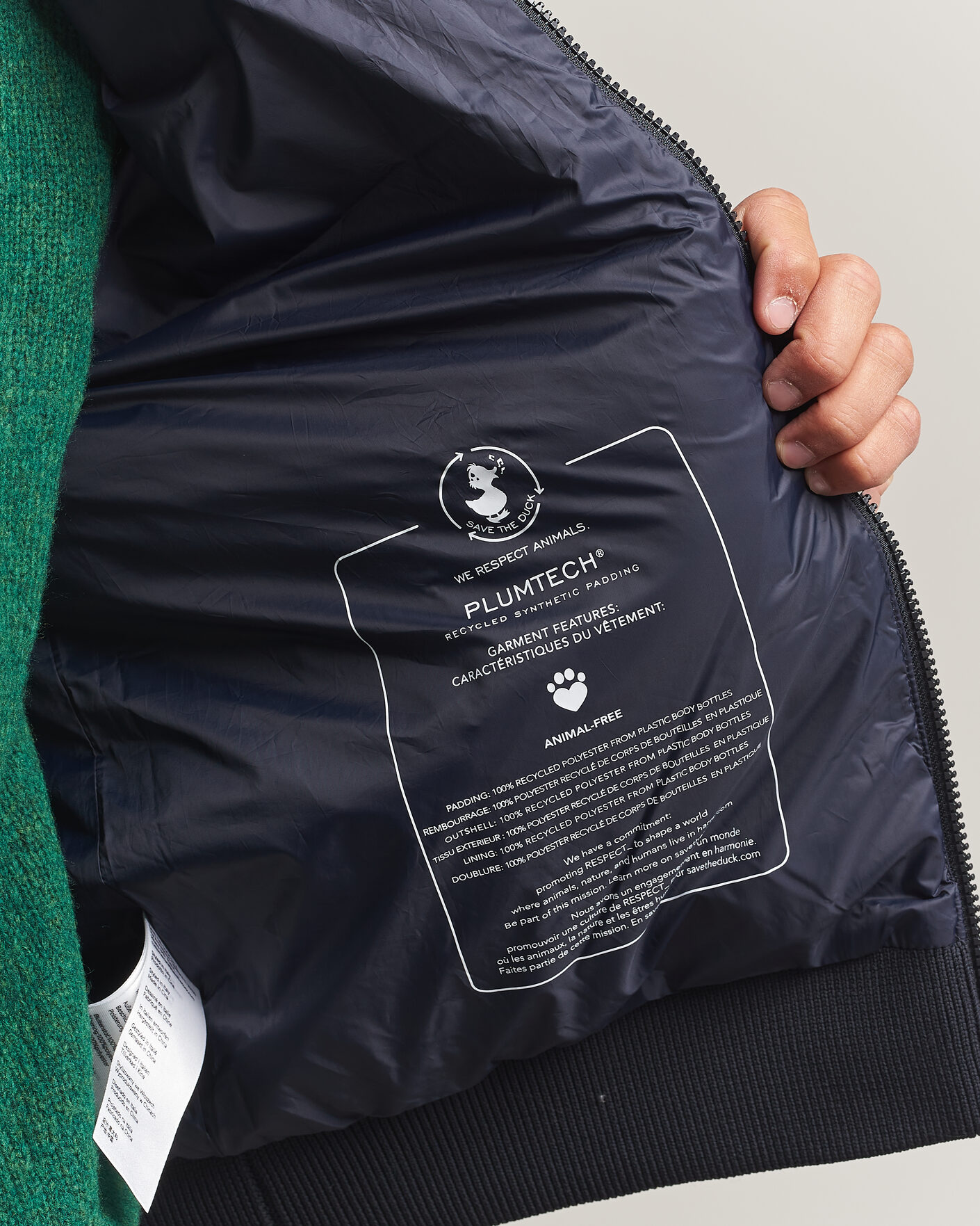 Herren | Jacken | Save The Duck | Lasse Padded Hybrid Jacket Navy Blue Melange