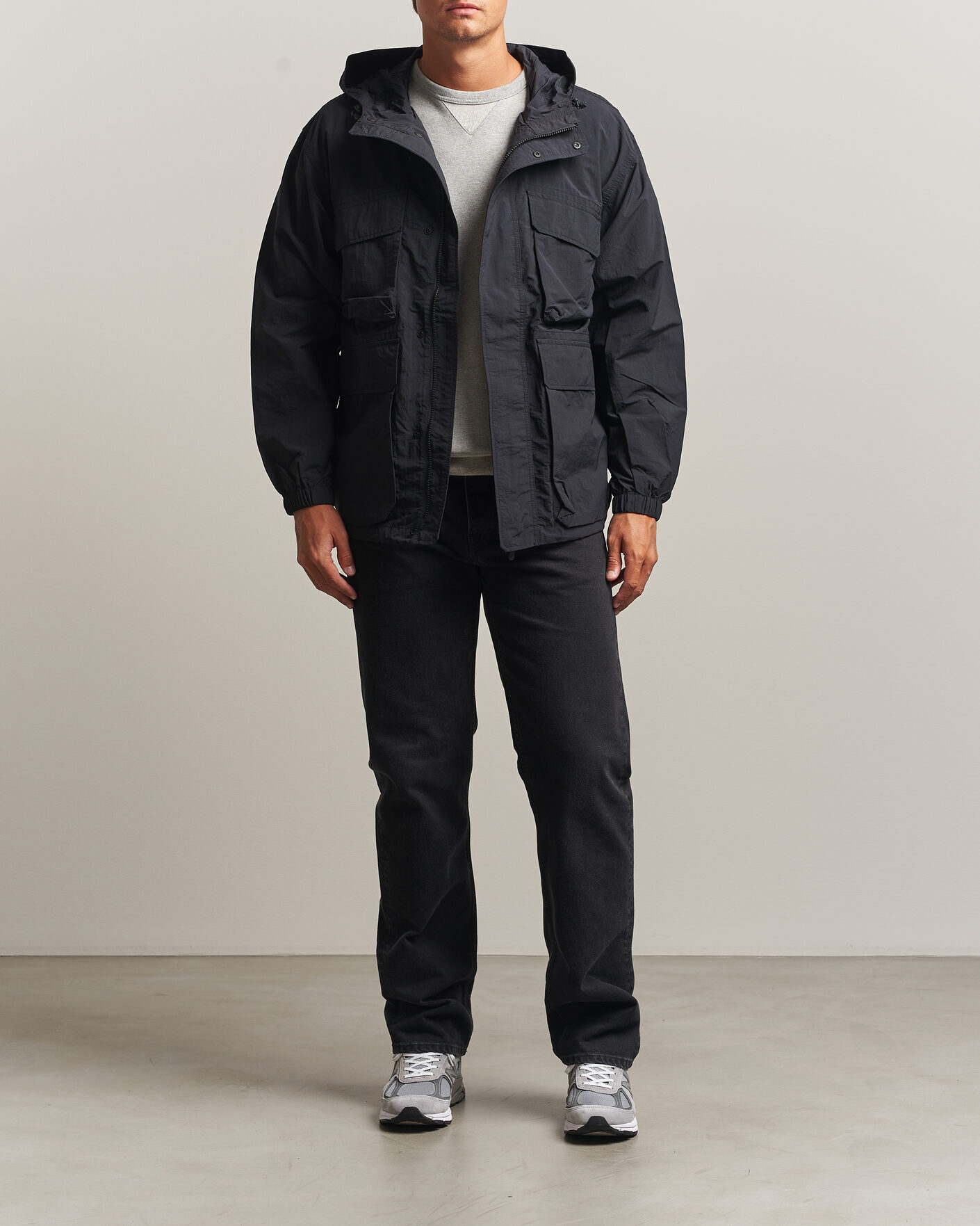 Herren | Jacken | Snow Peak | Nylon Double Rip Jacket Black
