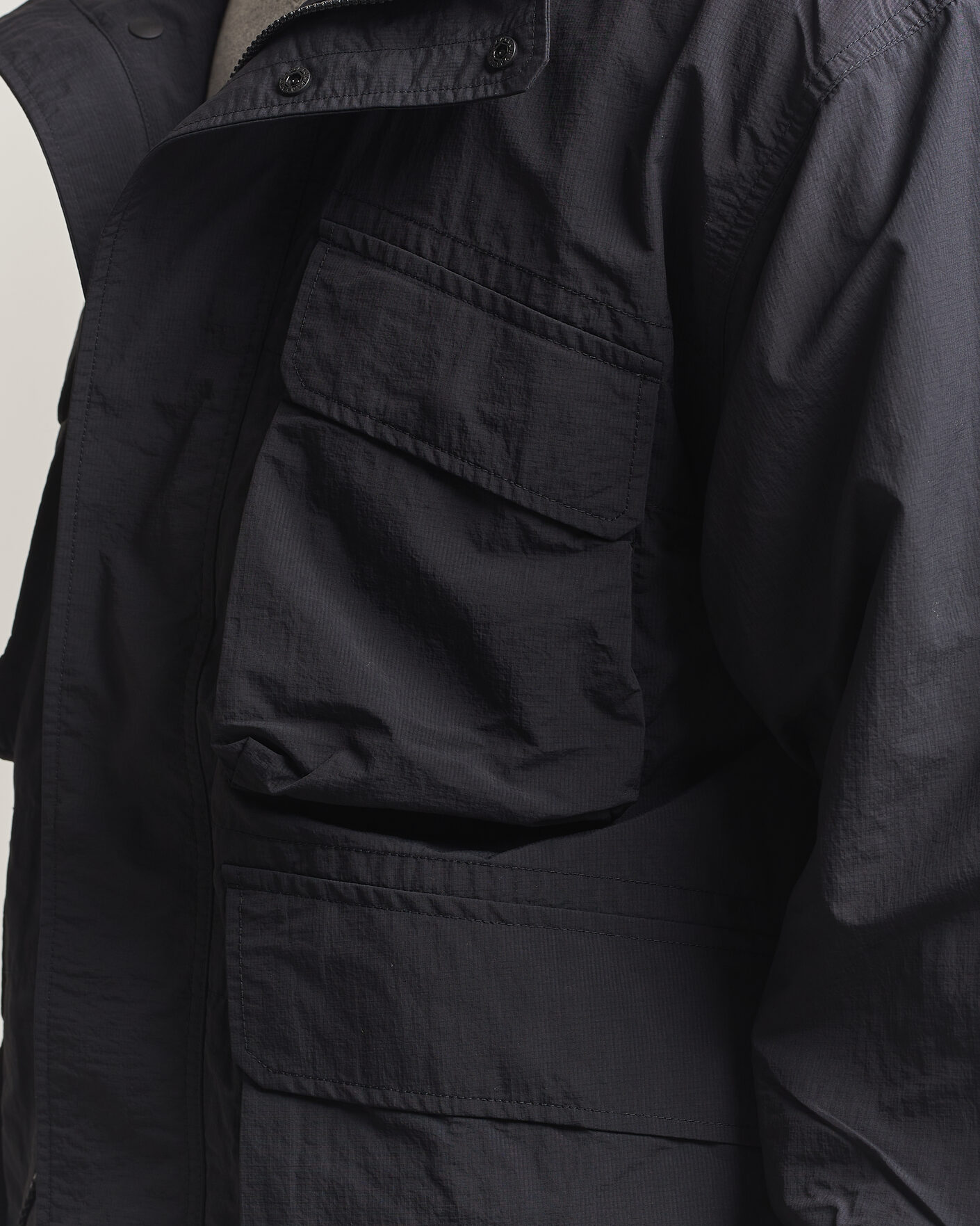 Herren | Jacken | Snow Peak | Nylon Double Rip Jacket Black