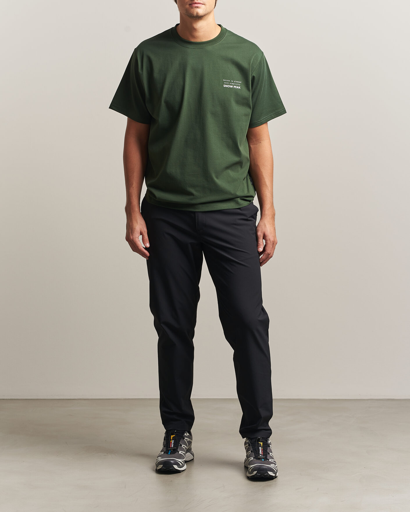Herren | T-Shirts | Snow Peak | Elemental Balance T-Shirt Dark Green