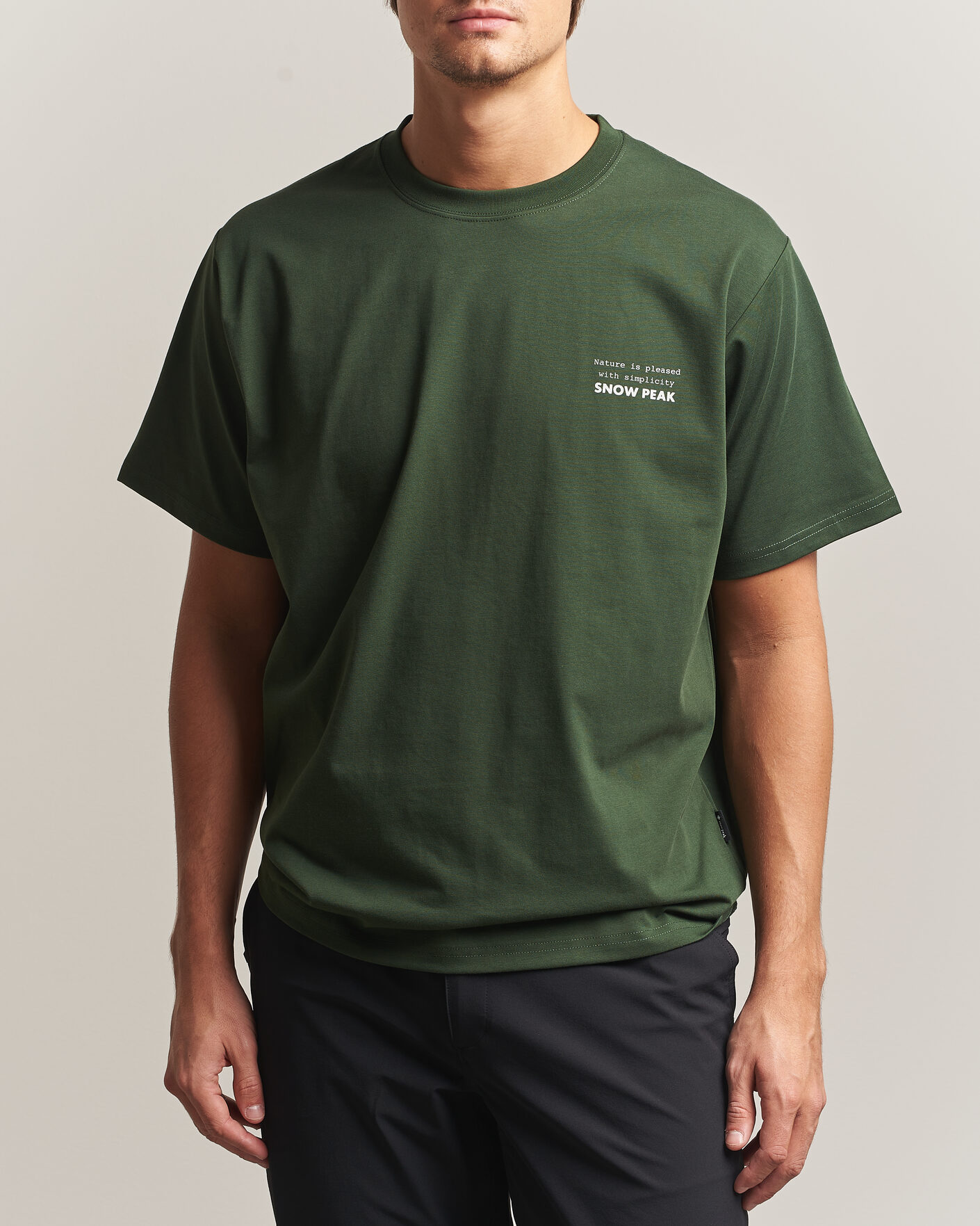 Herren | T-Shirts | Snow Peak | Elemental Balance T-Shirt Dark Green