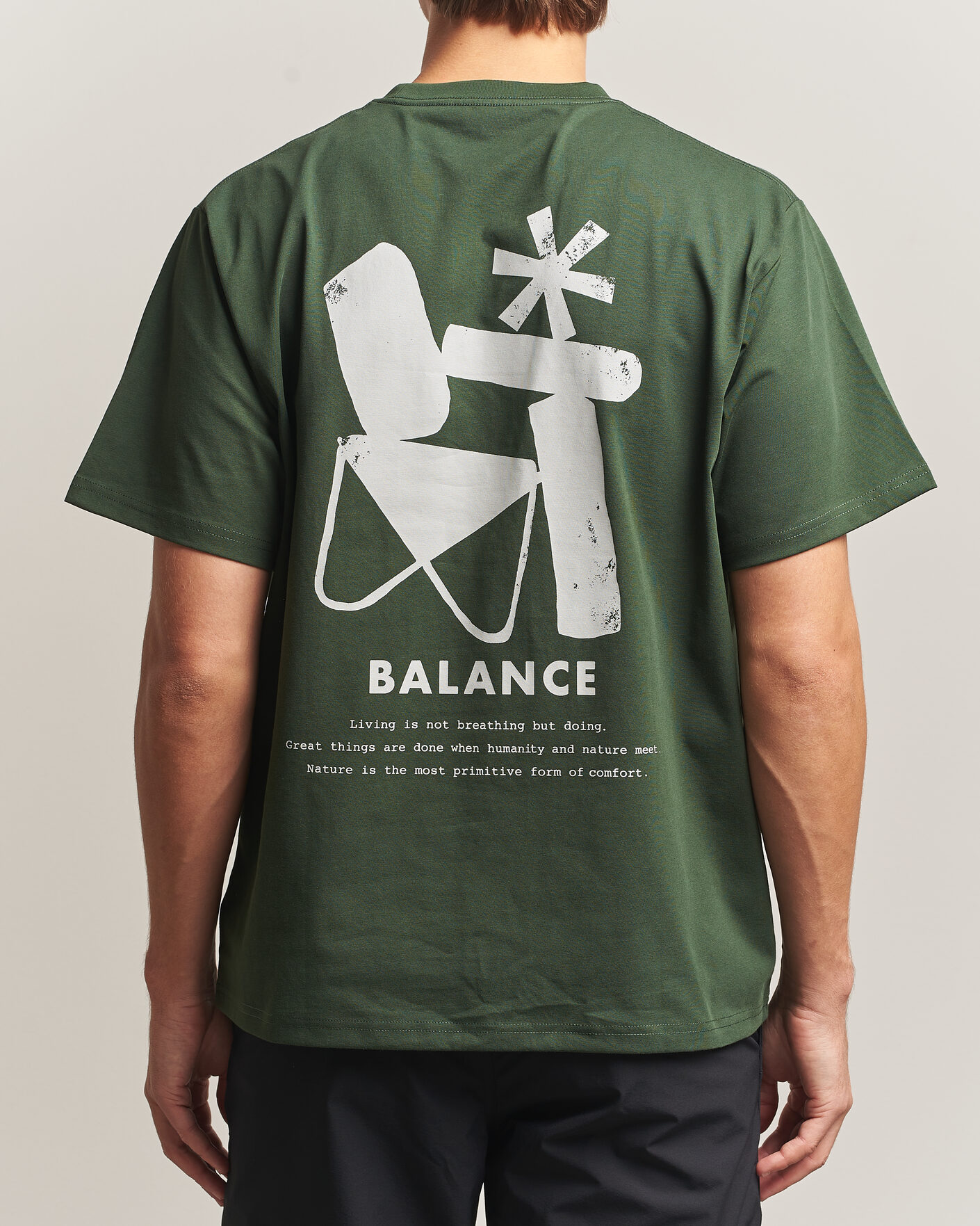 Herren | T-Shirts | Snow Peak | Elemental Balance T-Shirt Dark Green