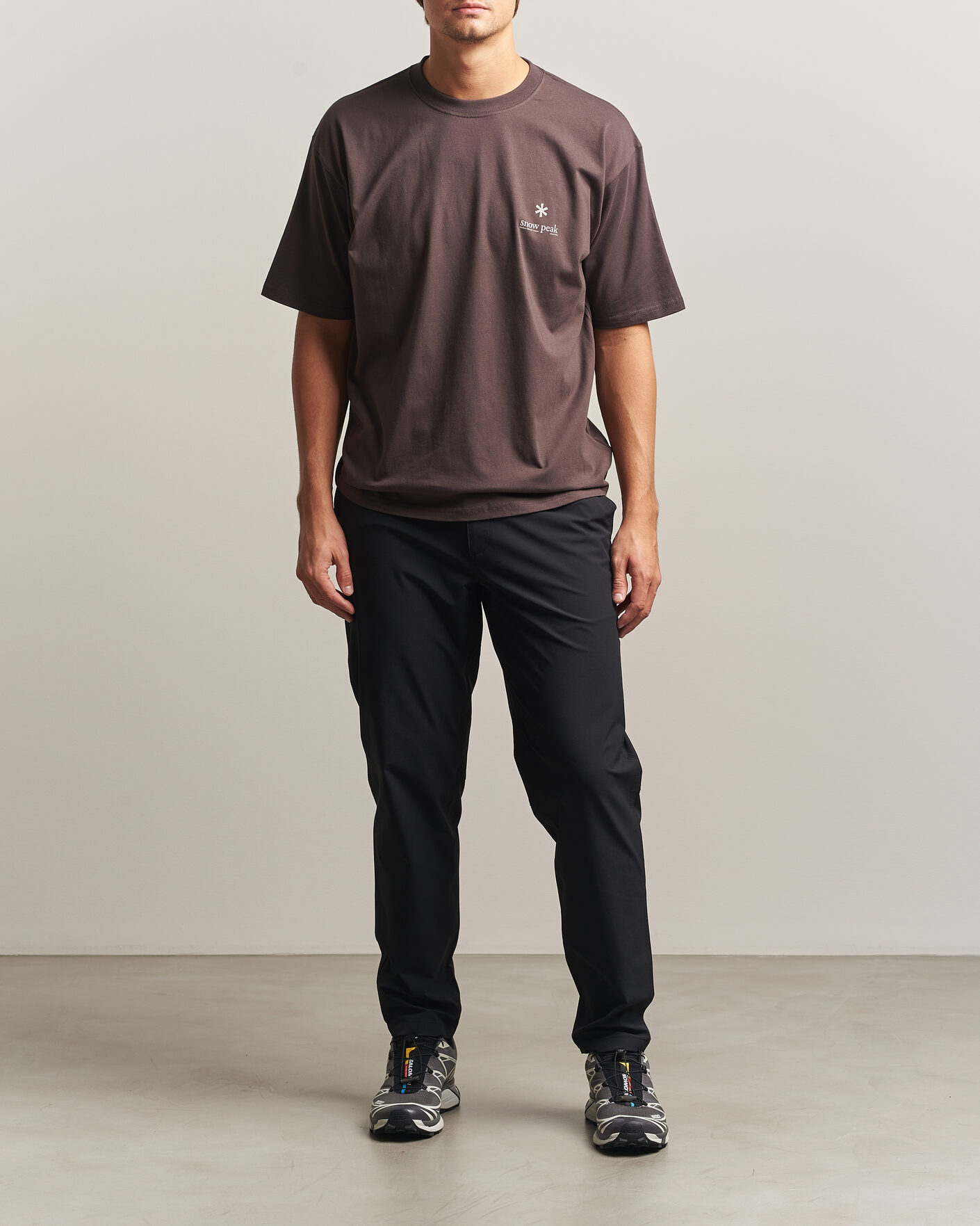 Herren | T-Shirts | Snow Peak | Soft Cotton Relaxed Logo T-Shirt Brown