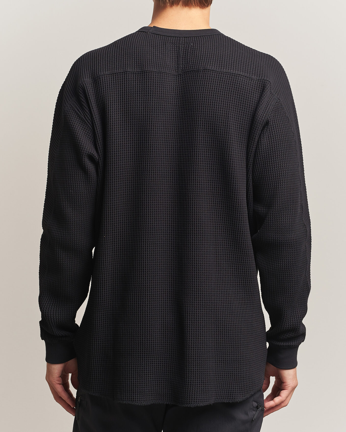 Herren | Pullover | Snow Peak | Heavyweight Waffle Pullover Black