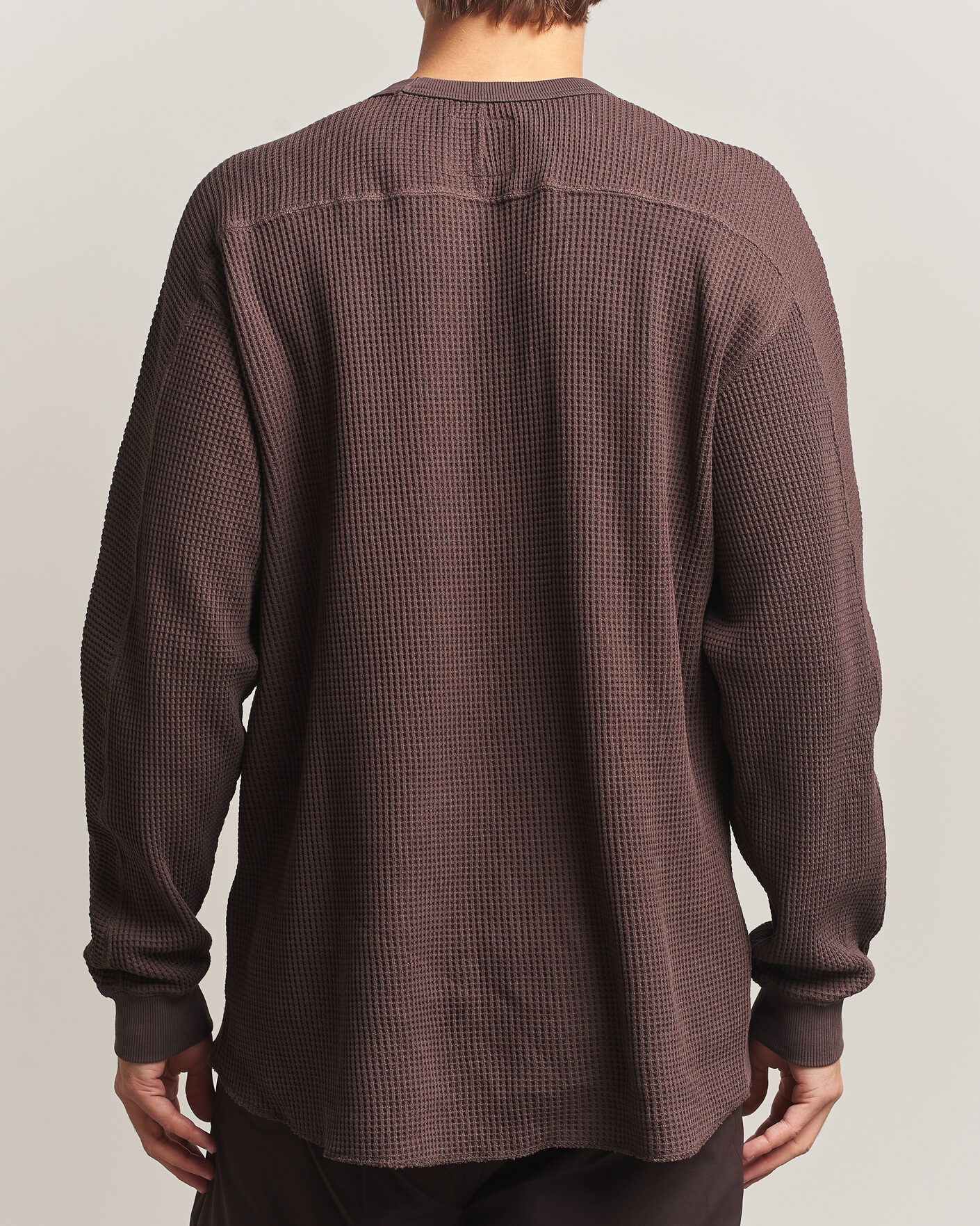 Herren | Pullover | Snow Peak | Heavyweight Waffle Pullover Dark Brown