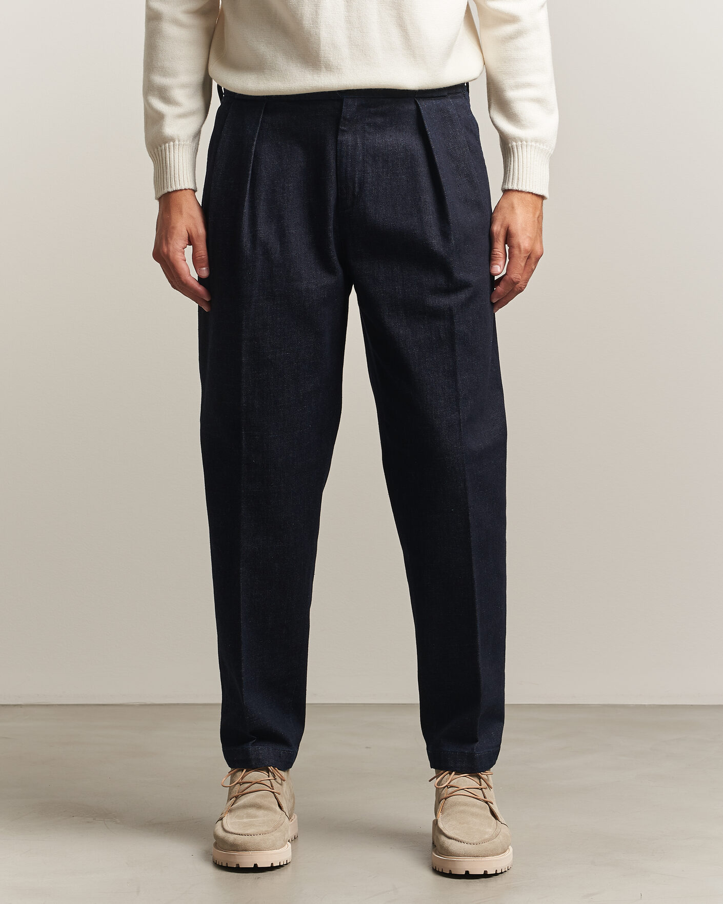Herren | Hosen | Briglia 1949 | Portobello Loose Fit Denim Trousers Dark Blue