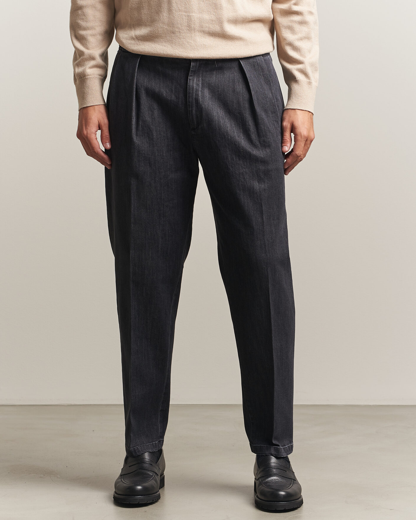 Herren | Hosen | Briglia 1949 | Portobello Loose Fit Denim Trousers Grey