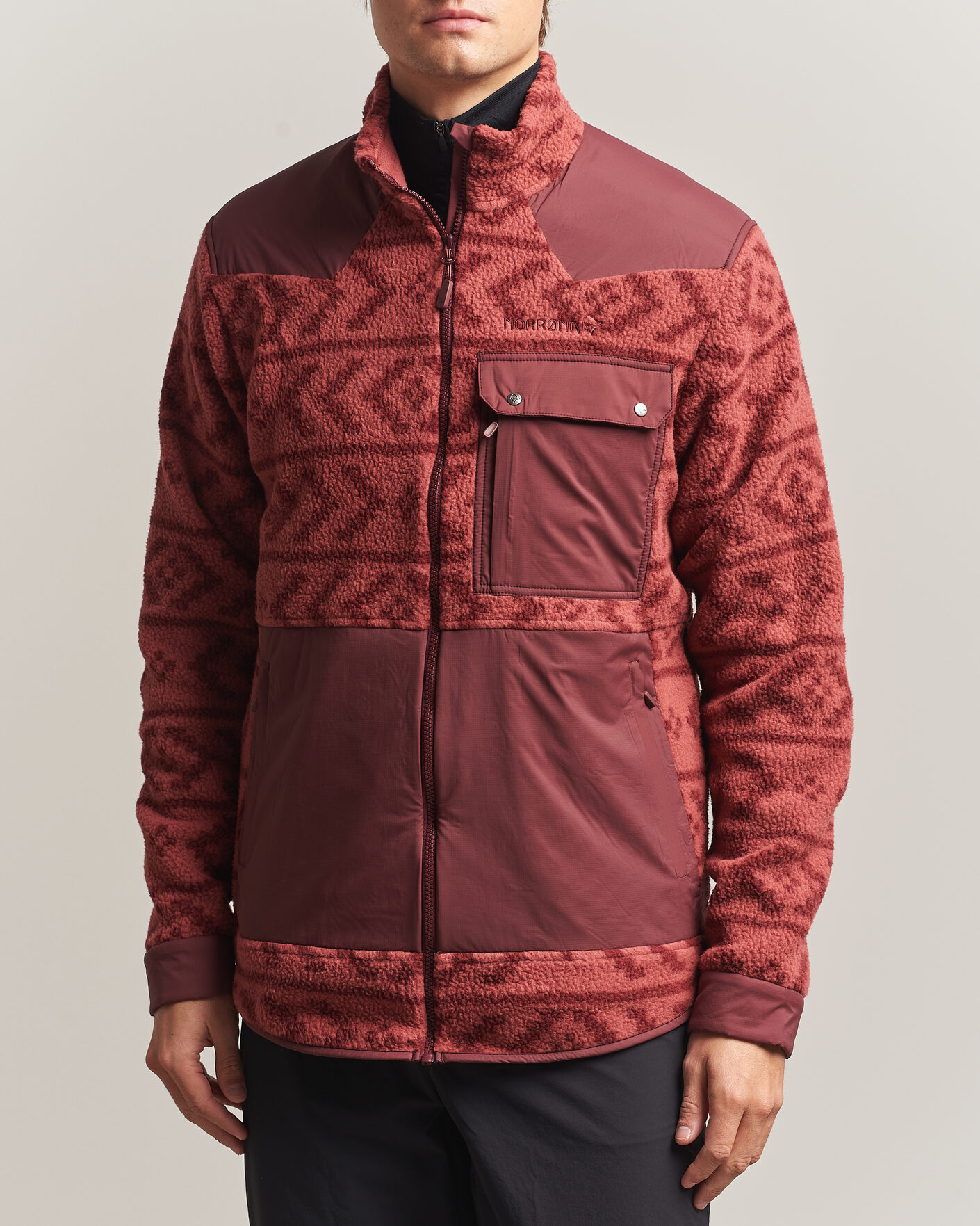 Herren | Jacken | Norrøna | Tamok Warm3 Fleece Jacket Cowhide
