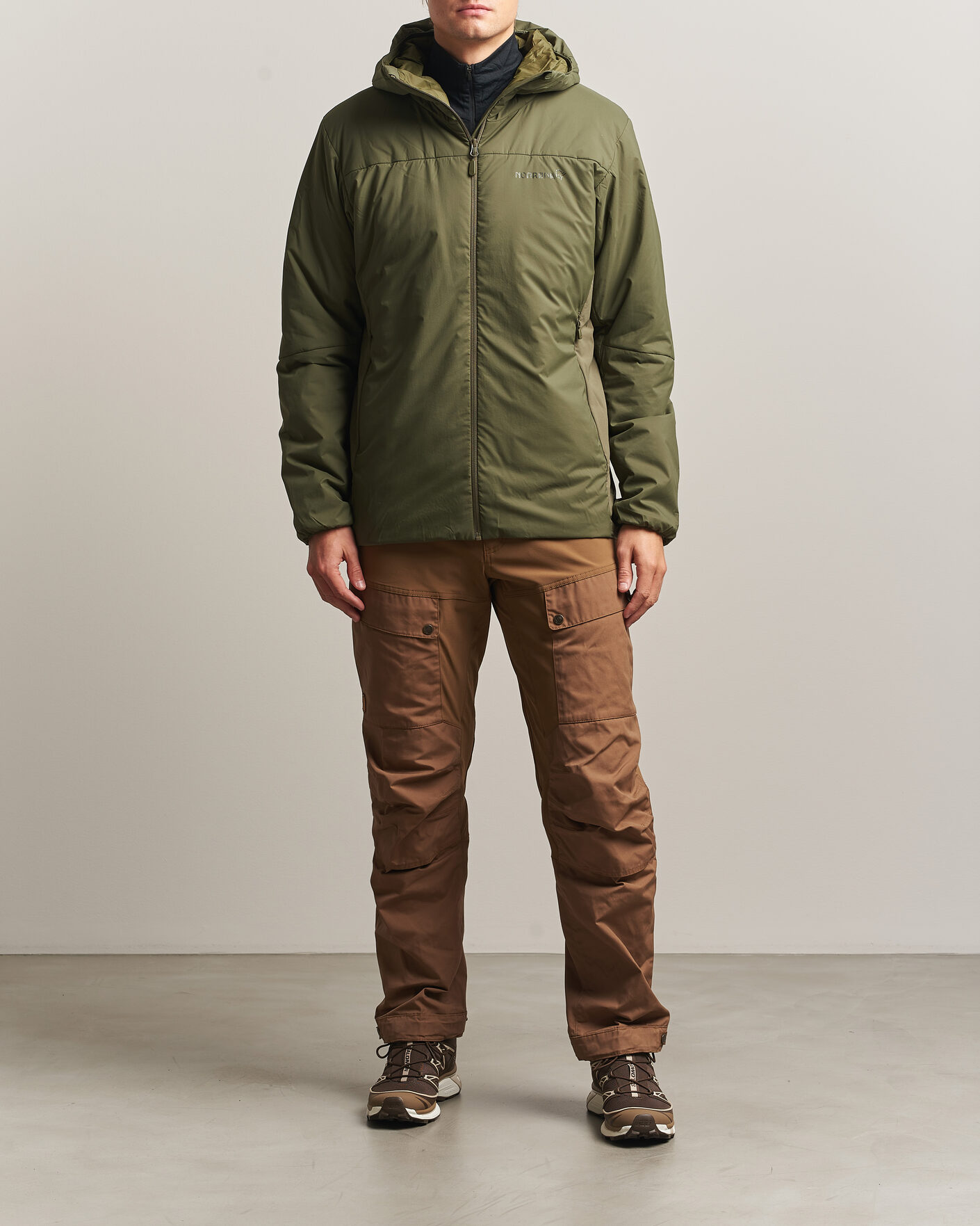 Herren | Jacken | Norrøna | Femund Thermo Zip Hood Olive Night