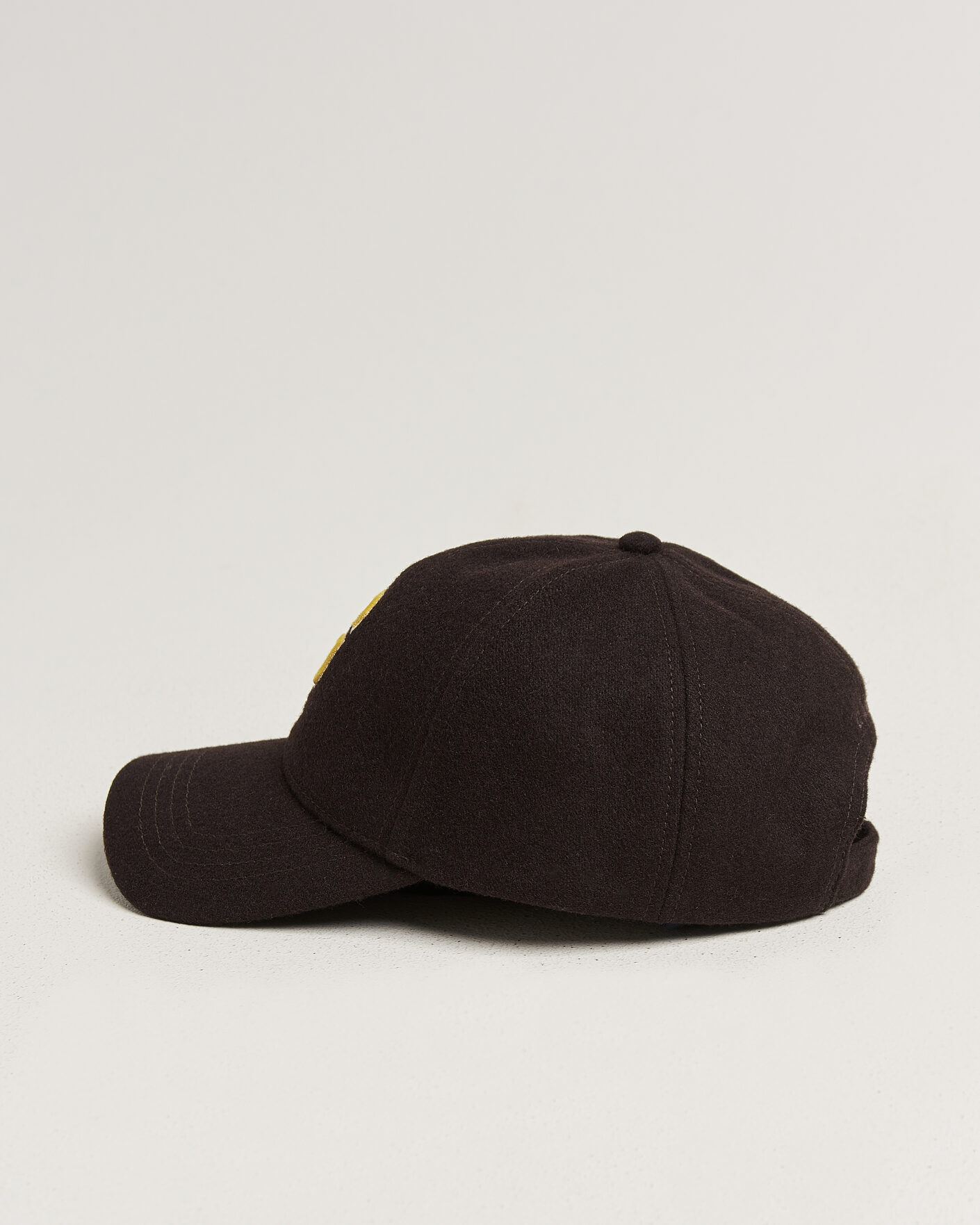 Herren | Hüte & Mützen | Gant | G Badge Wool Melton Cap Charred Wood Brown