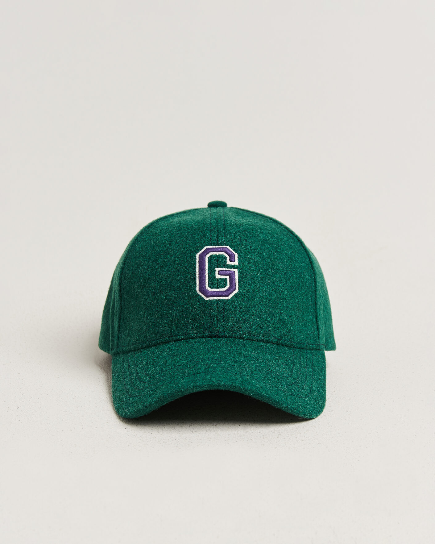 Herren | Hüte & Mützen | Gant | G Badge Wool Melton Cap Dark Emerald