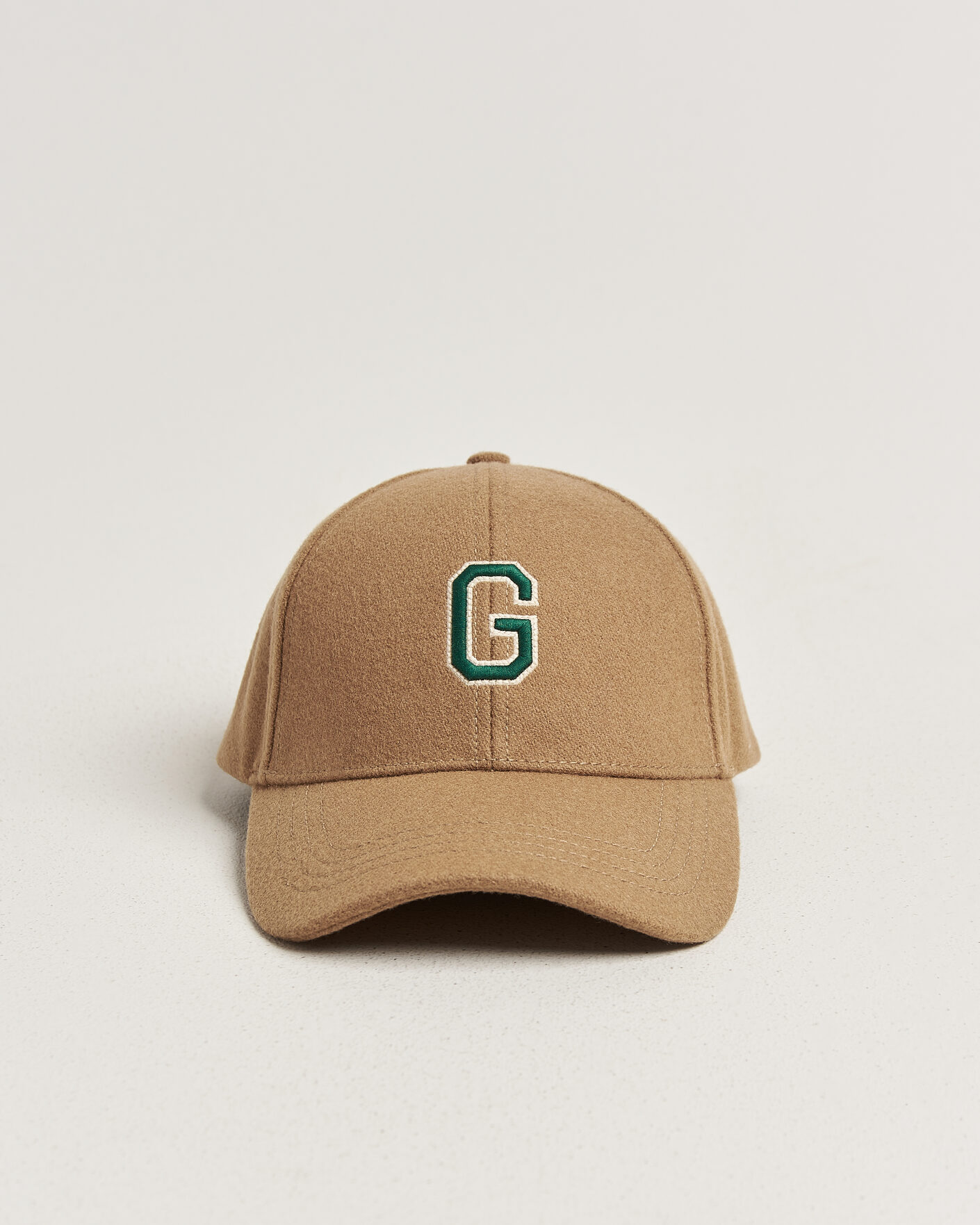 Herren | Hüte & Mützen | Gant | G Badge Wool Melton Cap Autumn Yellow