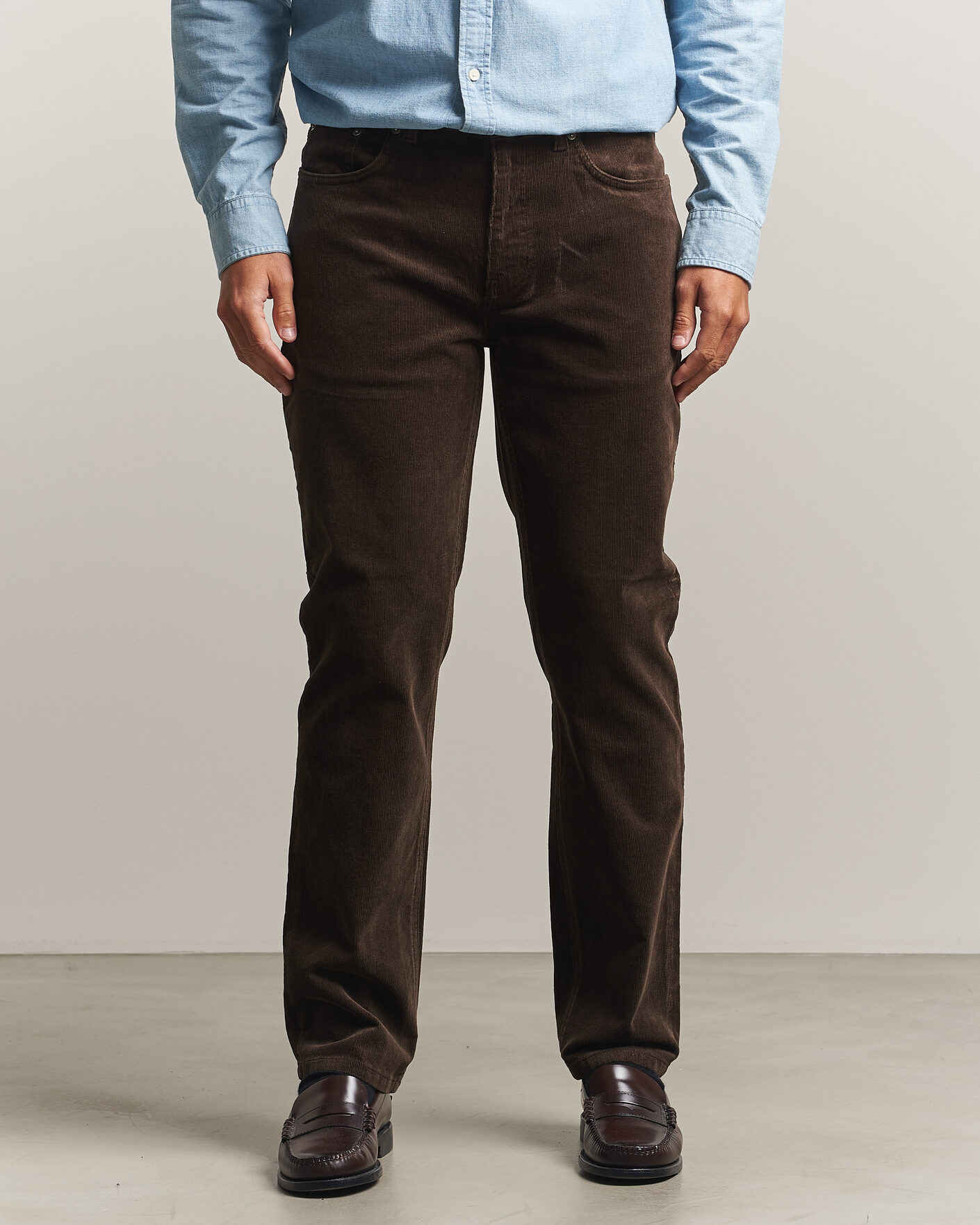 Herren | Hosen | Gant | Regular Fit Corduroy 5-Pocket Pants Black Brown
