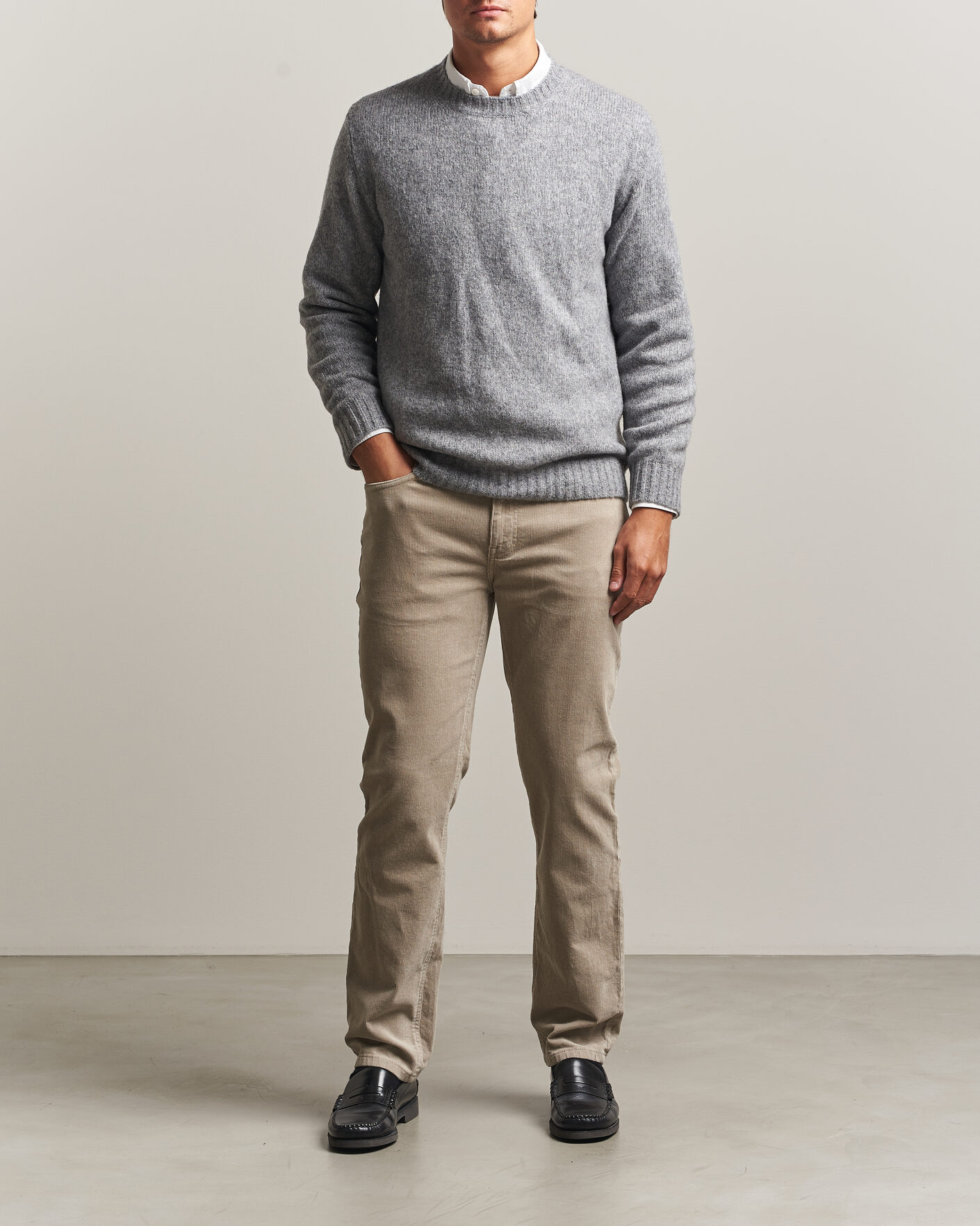 Herren | Hosen | Gant | Regular Fit Corduroy 5-Pocket Pants Mist Taupe