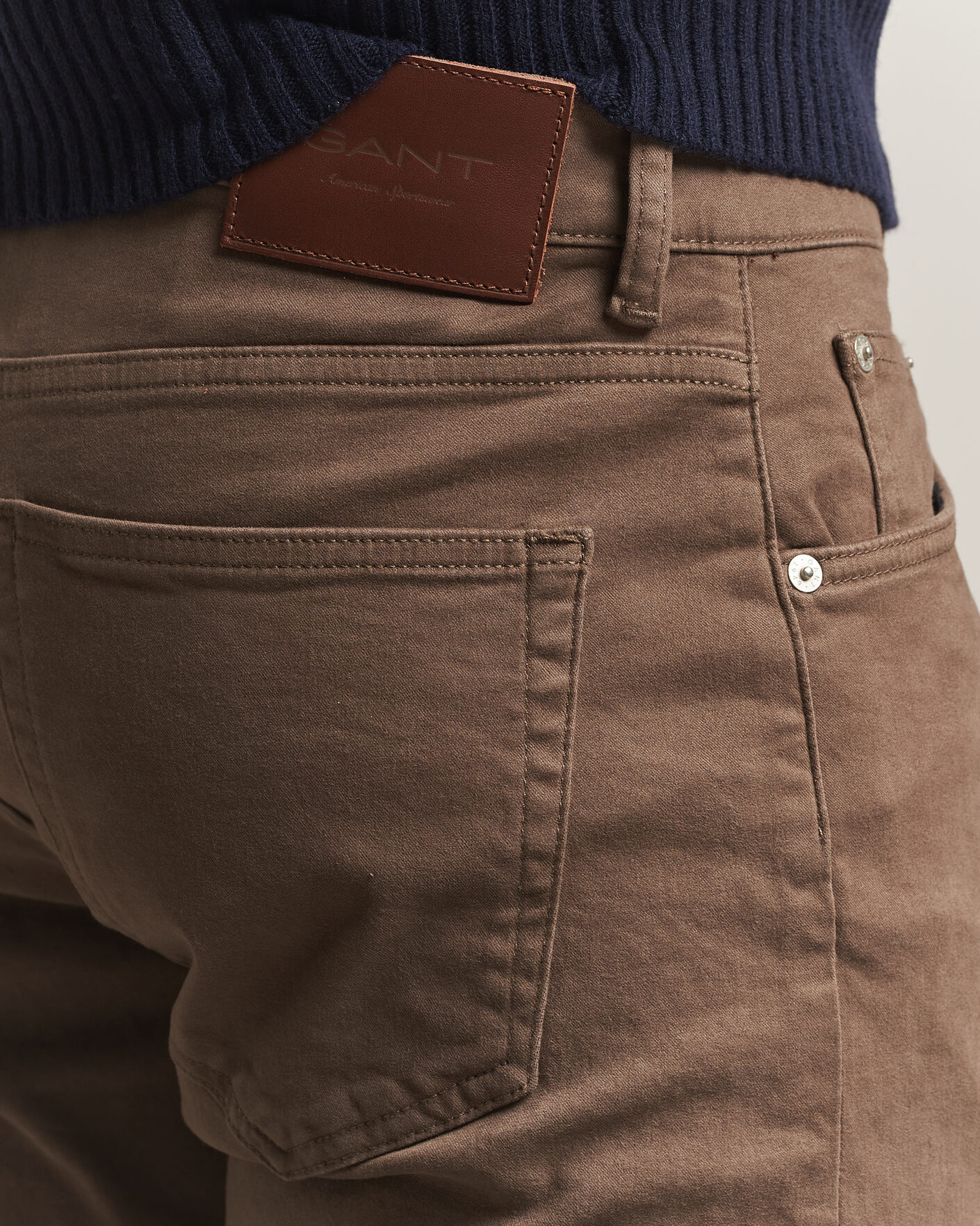 Herren | Hosen | Gant | Regular Fit Moleskin 5-Pocket Pants Faded Taupe