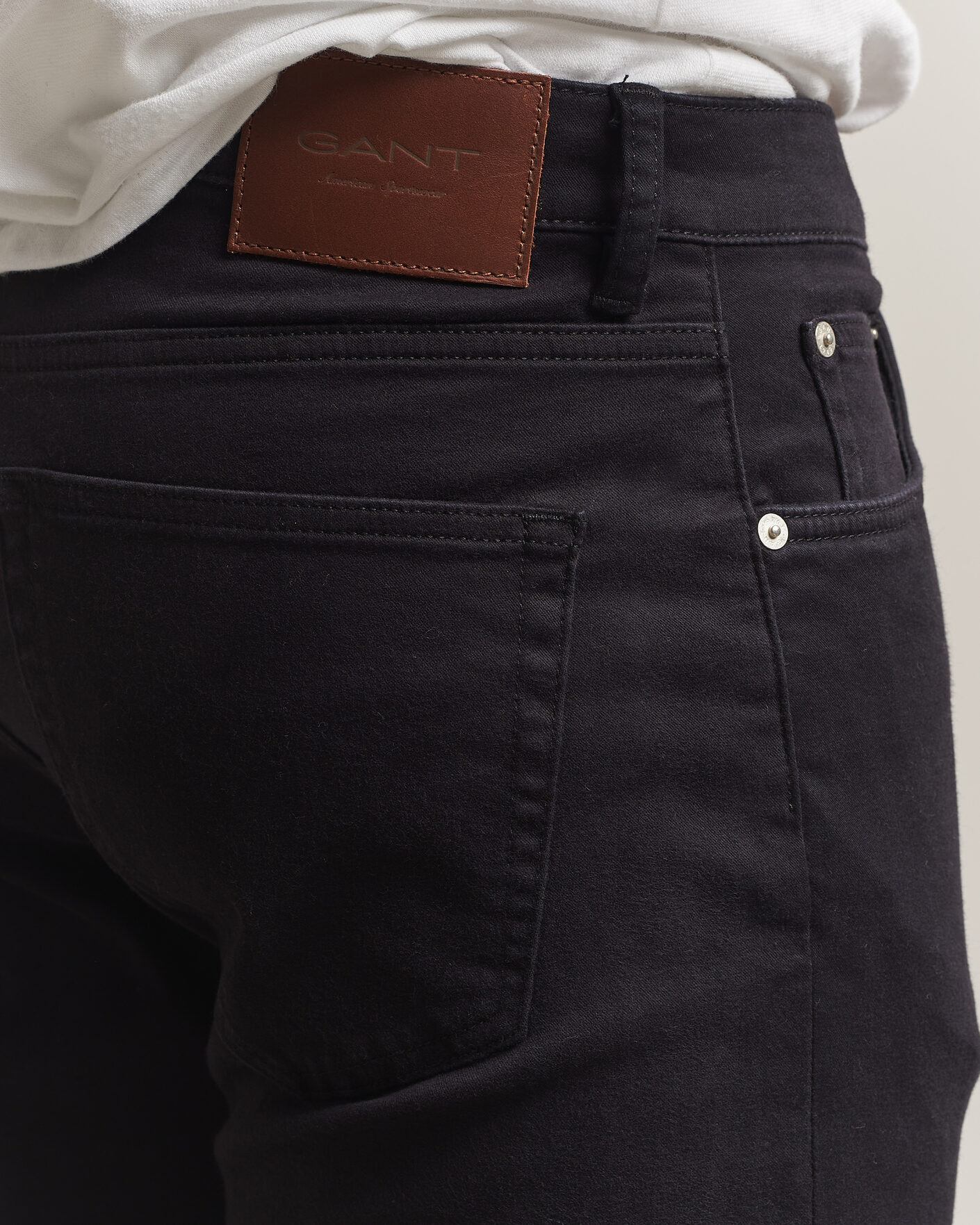 Herren | Hosen | Gant | Regular Fit Moleskin 5-Pocket Pants Black