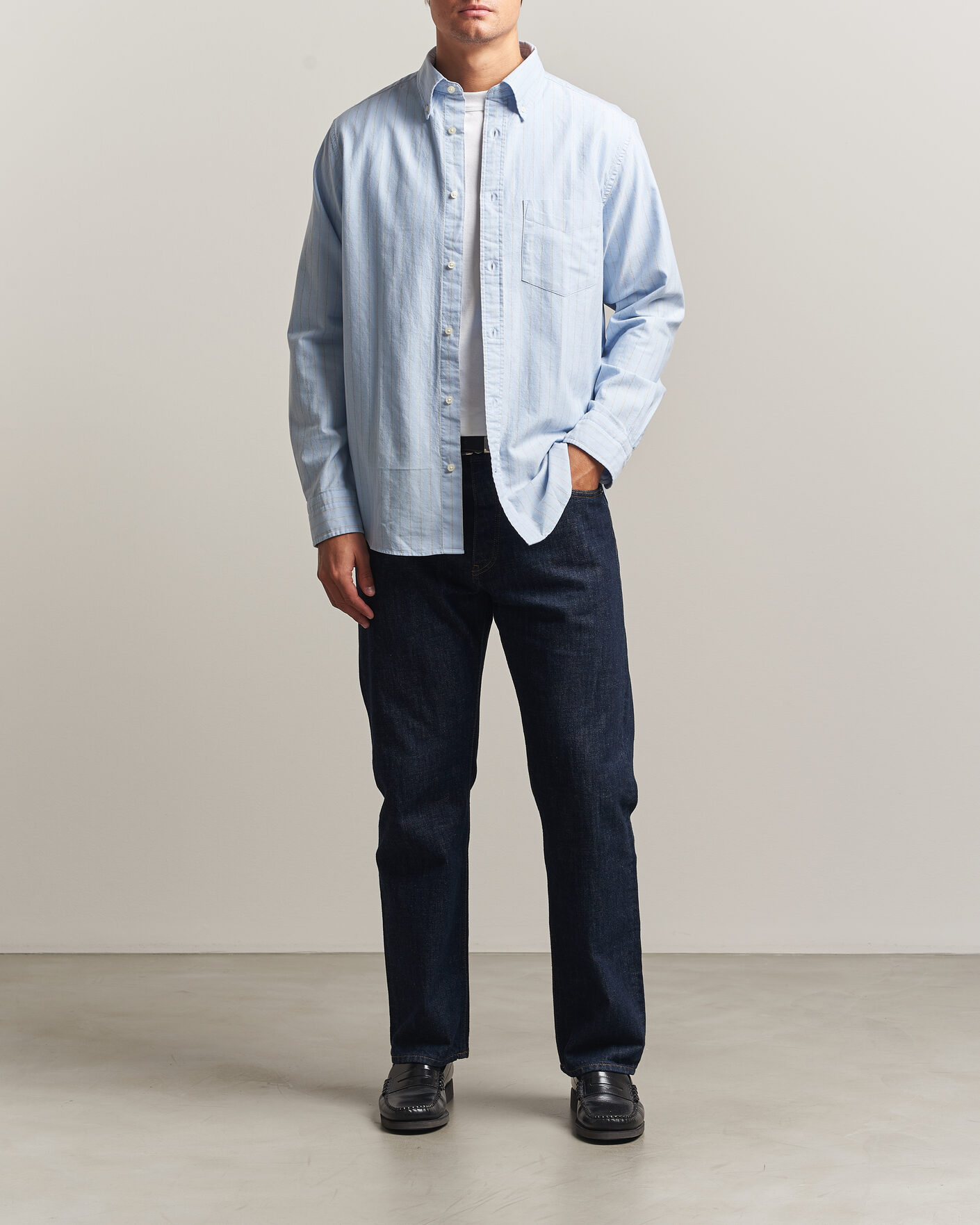 Herren | Hemden | Gant | Regular Fit Archive Oxford Striped Shirt Clear Sky