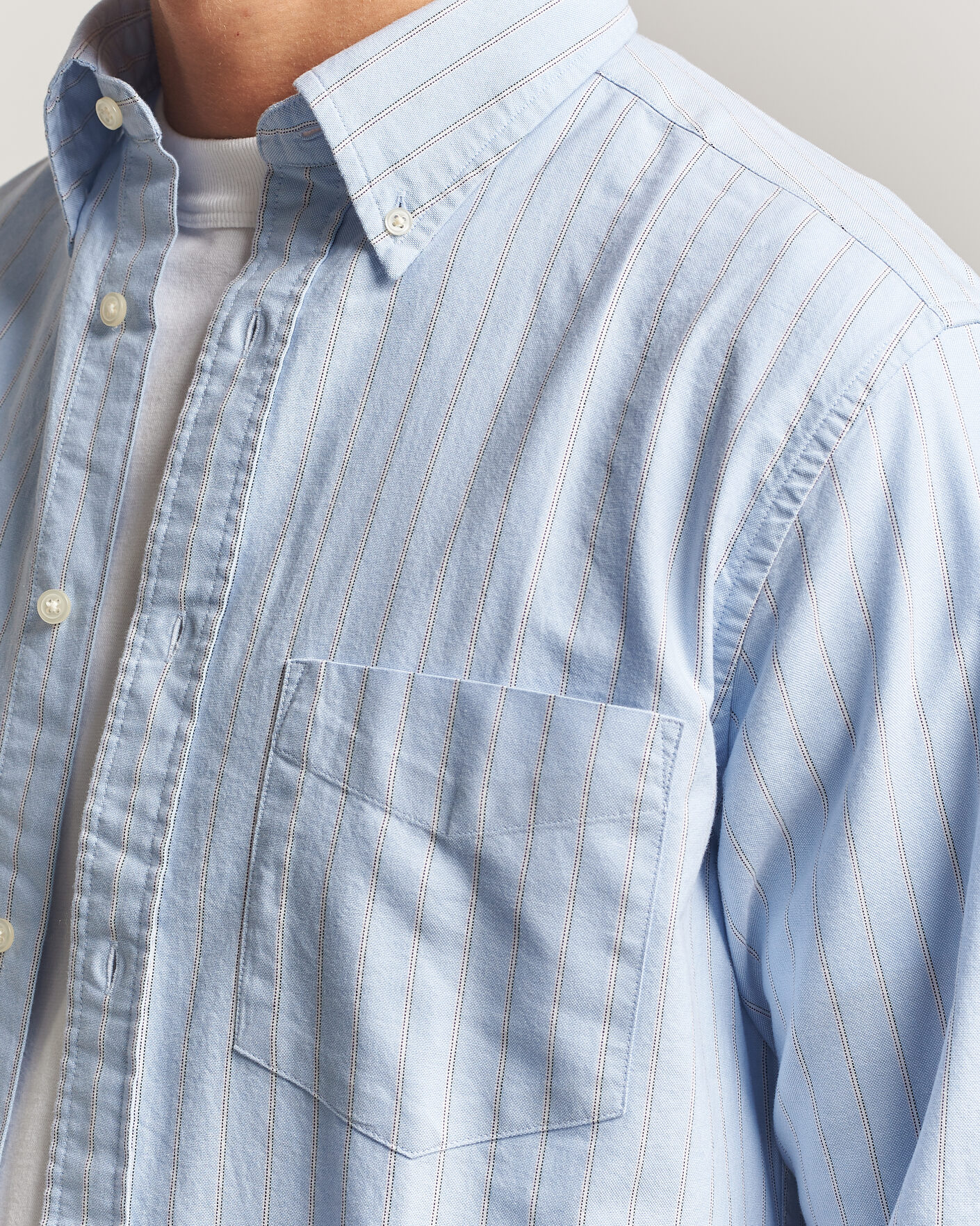 Herren | Hemden | Gant | Regular Fit Archive Oxford Striped Shirt Clear Sky