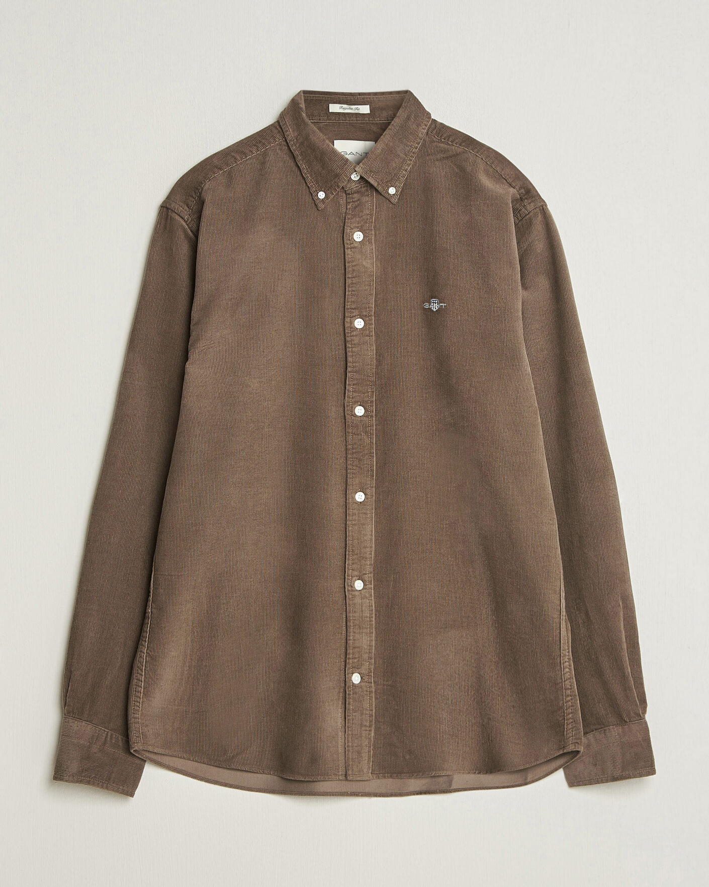 Herren | Hemden | Gant | Regular Fit Corduroy Shirt Faded Taupe