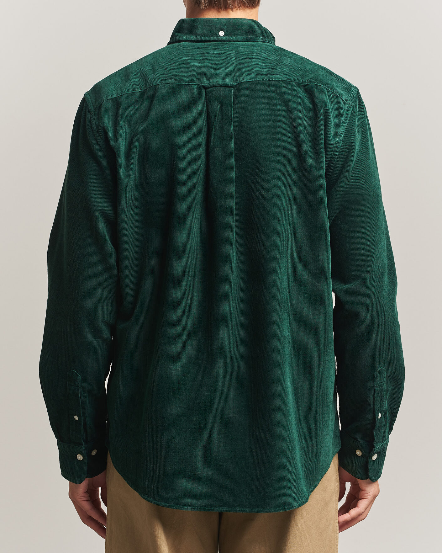 Herren | Hemden | Gant | Regular Fit Corduroy Shirt Tartan Green