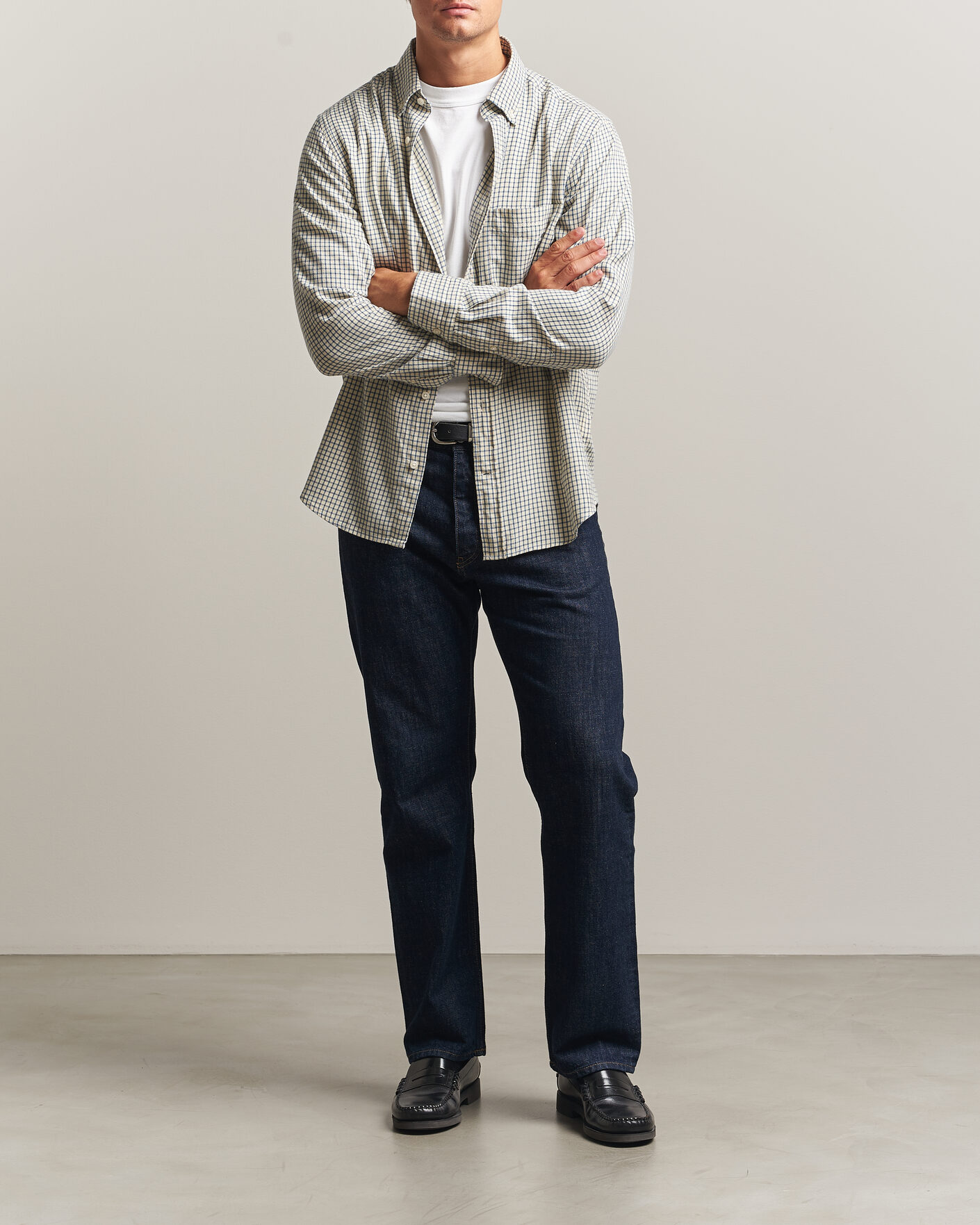 Herren | Hemden | Gant | Regular Fit Windblown Flannel Checked Shirt Blue Horizon