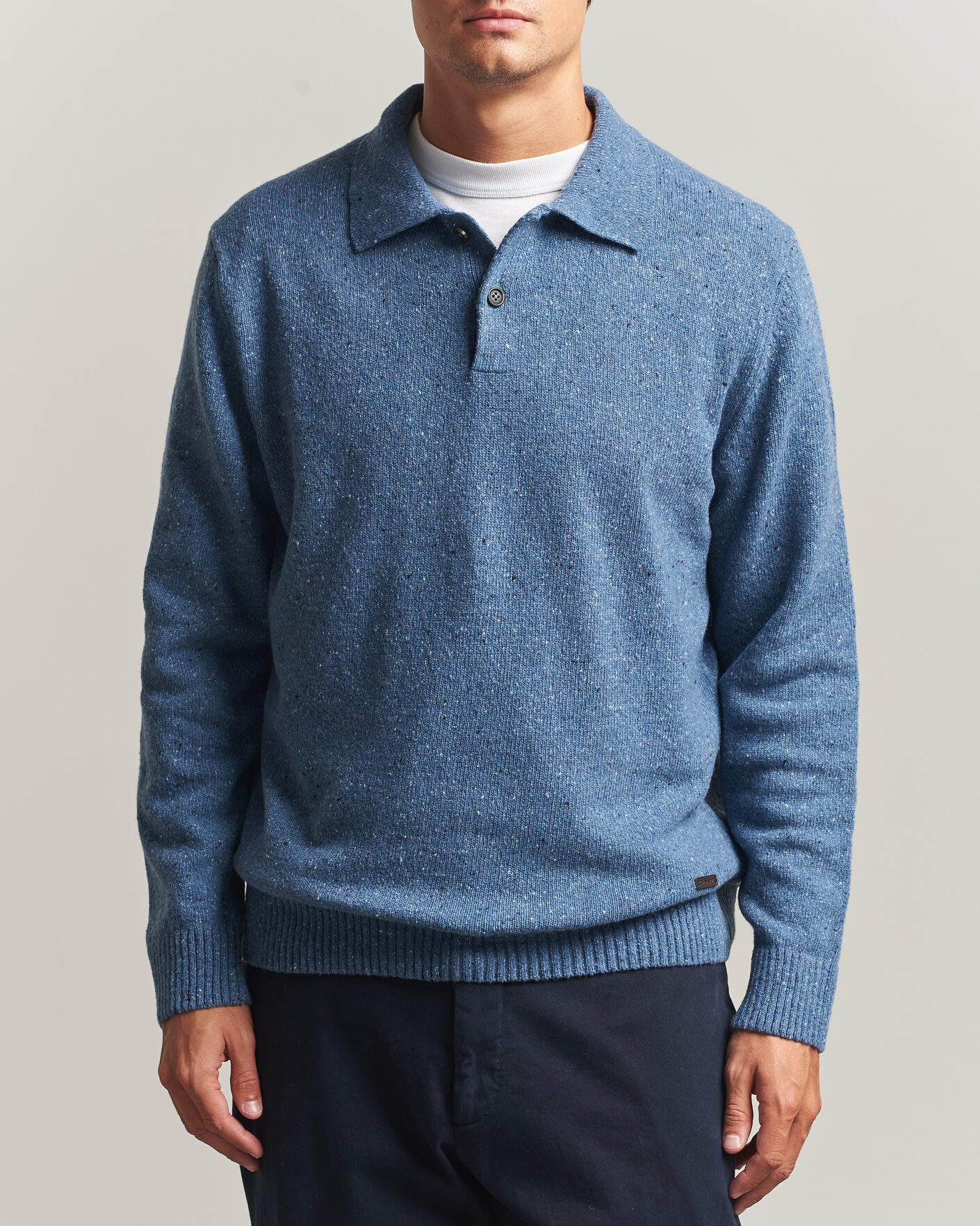 Herren | Pullover | Gant | Neps Wool Polo Blue Horizon