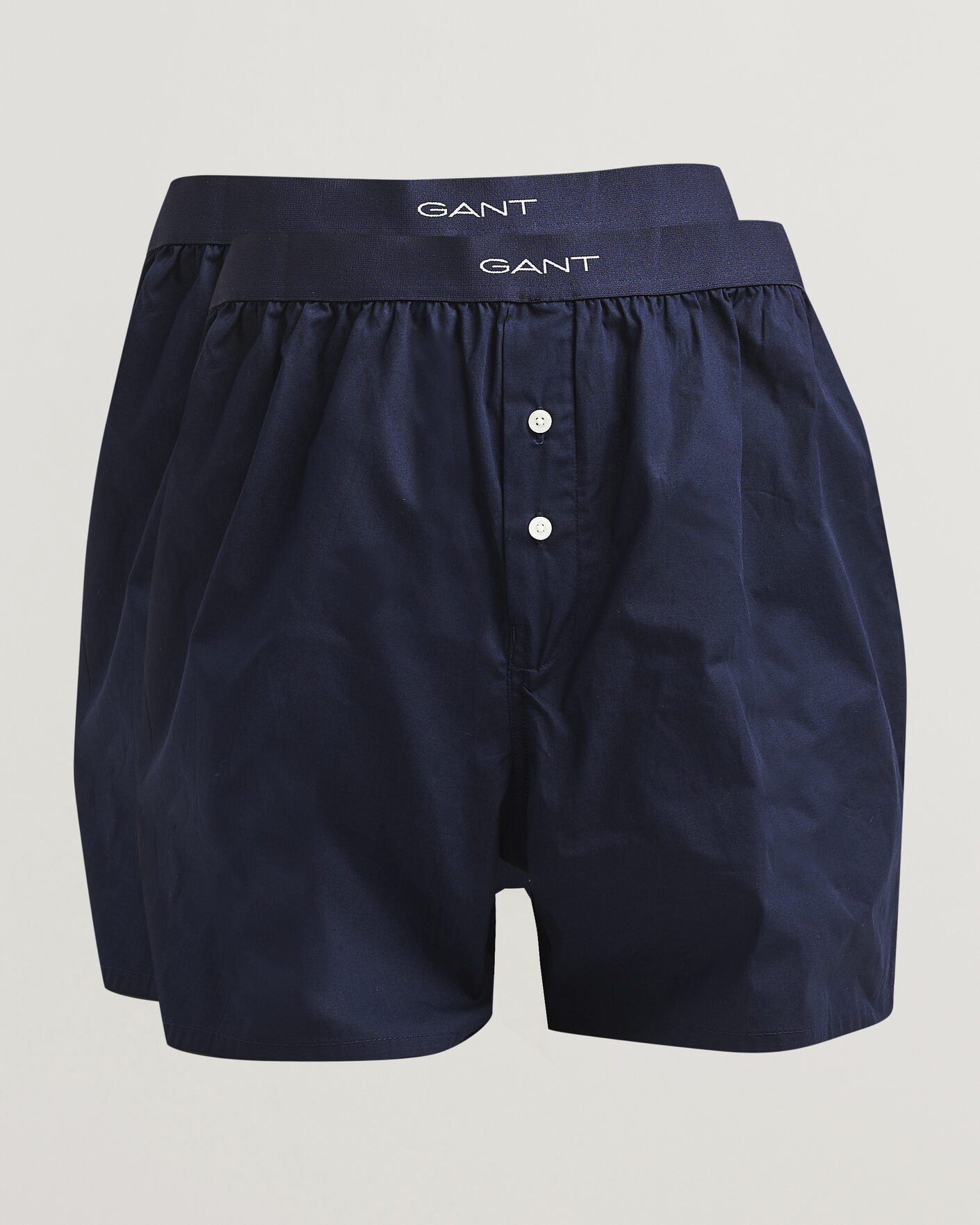 Herren | Unterwäsche | Gant | 2-Pack Woven Boxer Shorts Evening Blue