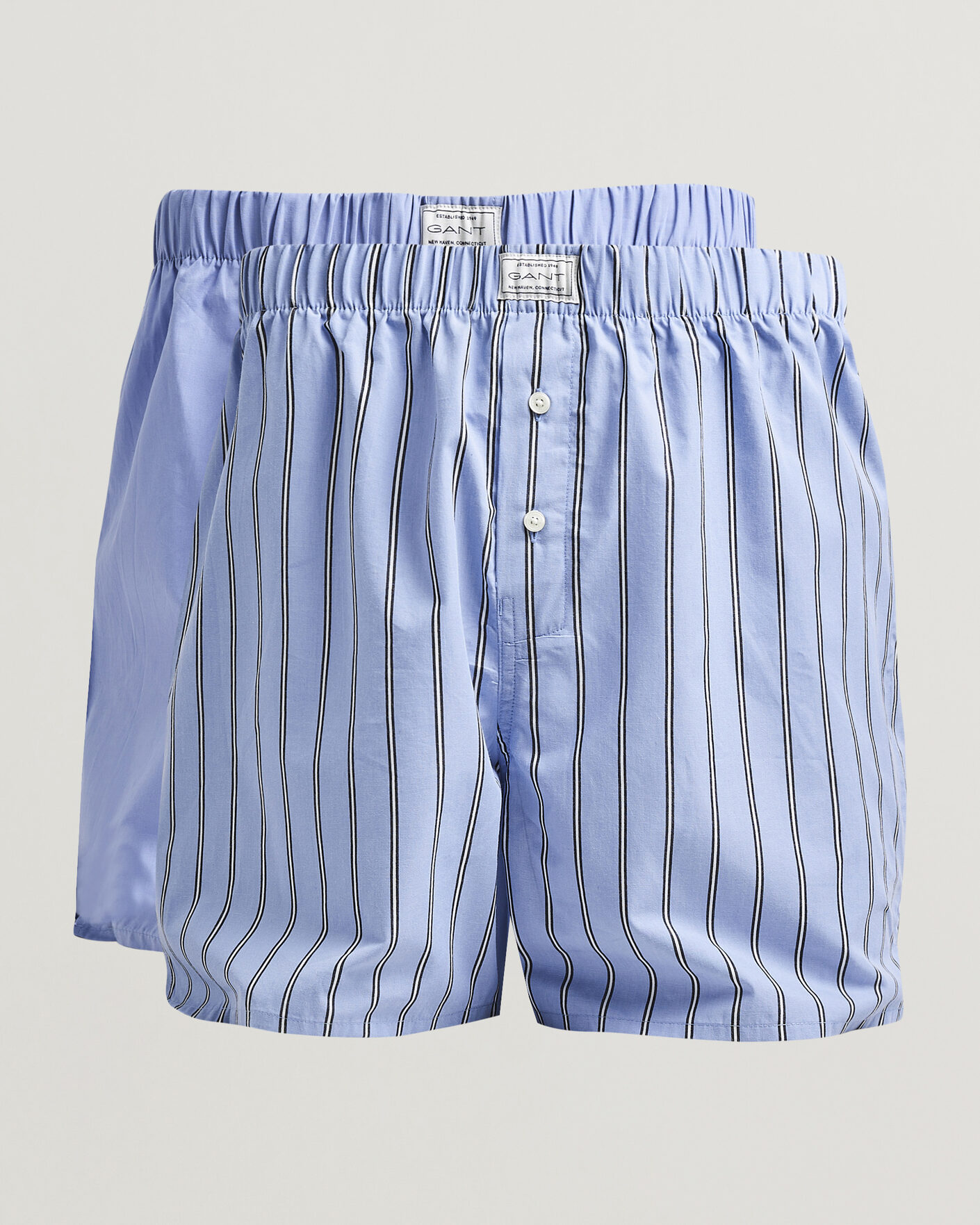 Herren | Unterwäsche | Gant | 2-Pack Woven Boxer Shorts Light Blue