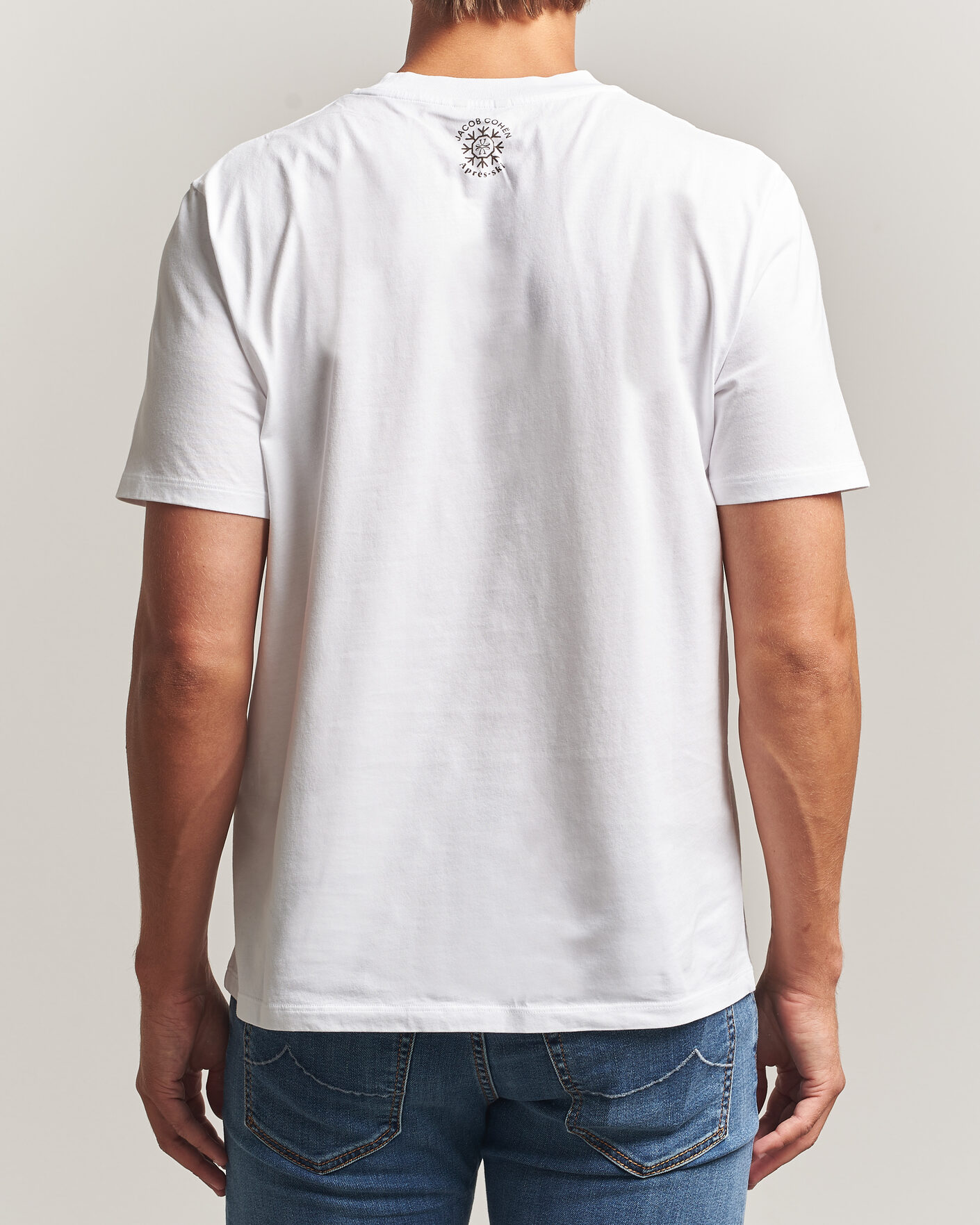 Herren | T-Shirts | Jacob Cohën | Apres Ski Printed T-Shirt White