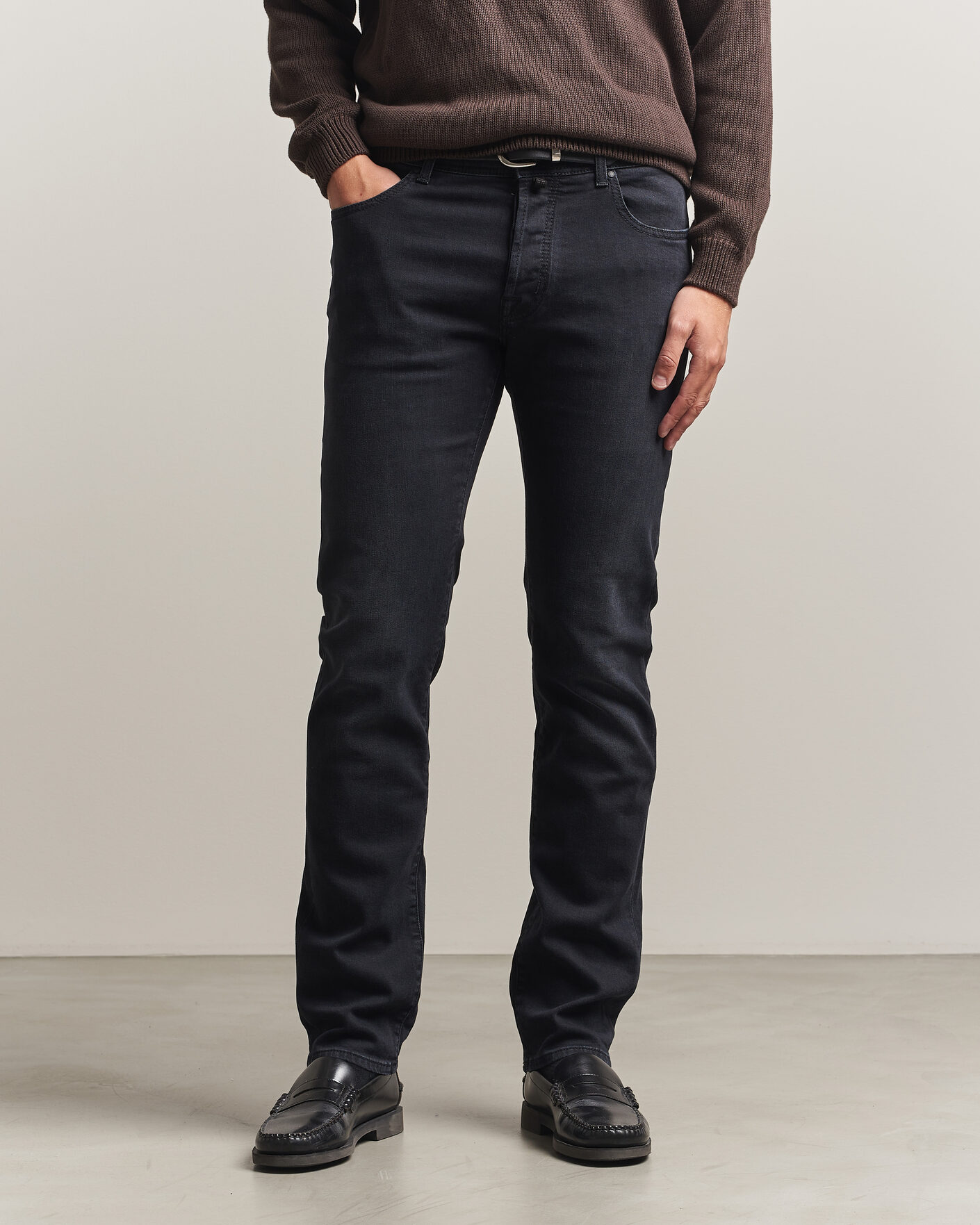 Herren | Jeans | Jacob Cohën | Bard Slim Fit Stretch Jeans Washed Black