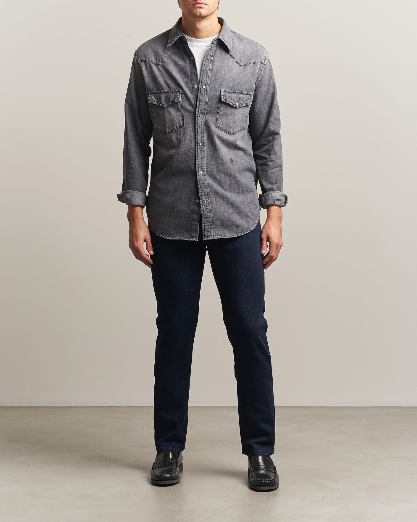 Herren | Jeans | Jacob Cohën | Bard Slim Fit Stretch Jeans Overdyed Blue