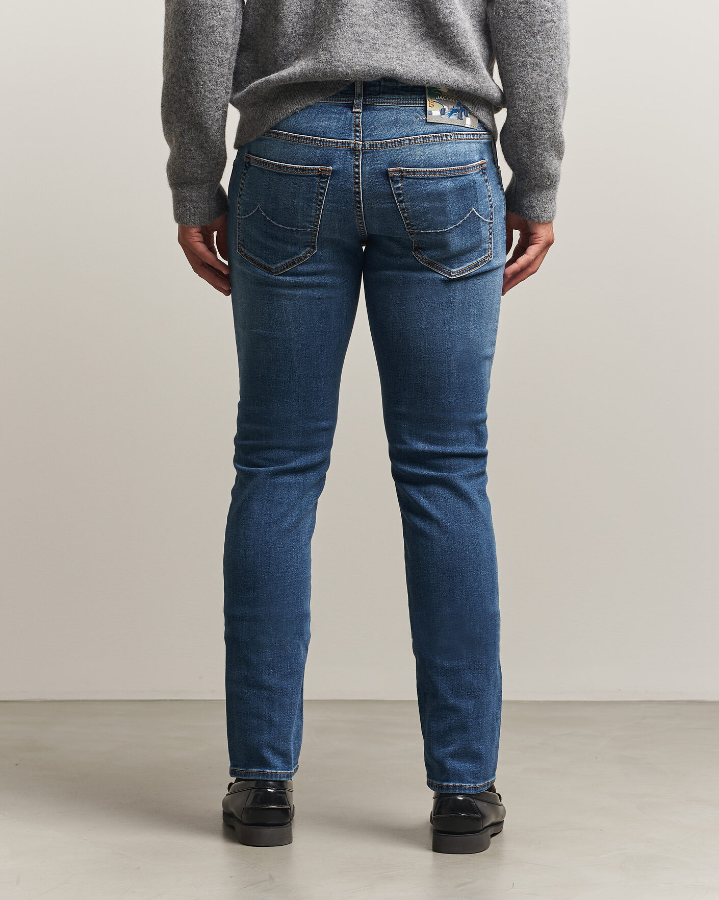Herren | Jeans | Jacob Cohën | Nick F1 Slim Fit Stretch Jeans Light Blue