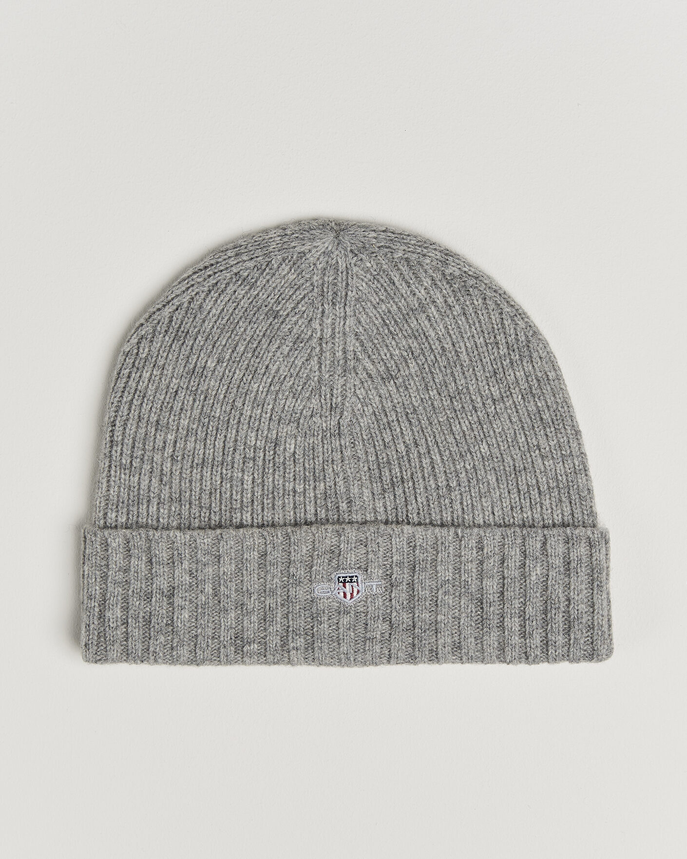 Herren | Mützen | Gant | Wool Beanie Grey Melange