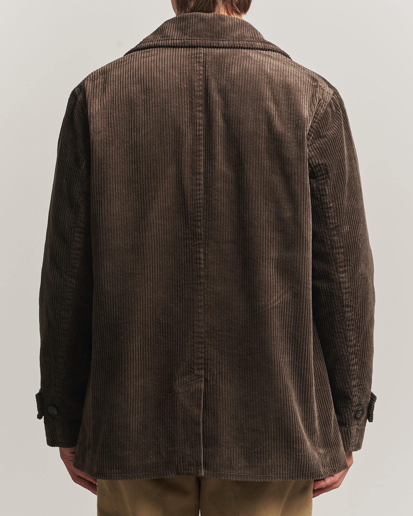 Herren | Jacken | Gant | Corduroy Peacoat Black Brown