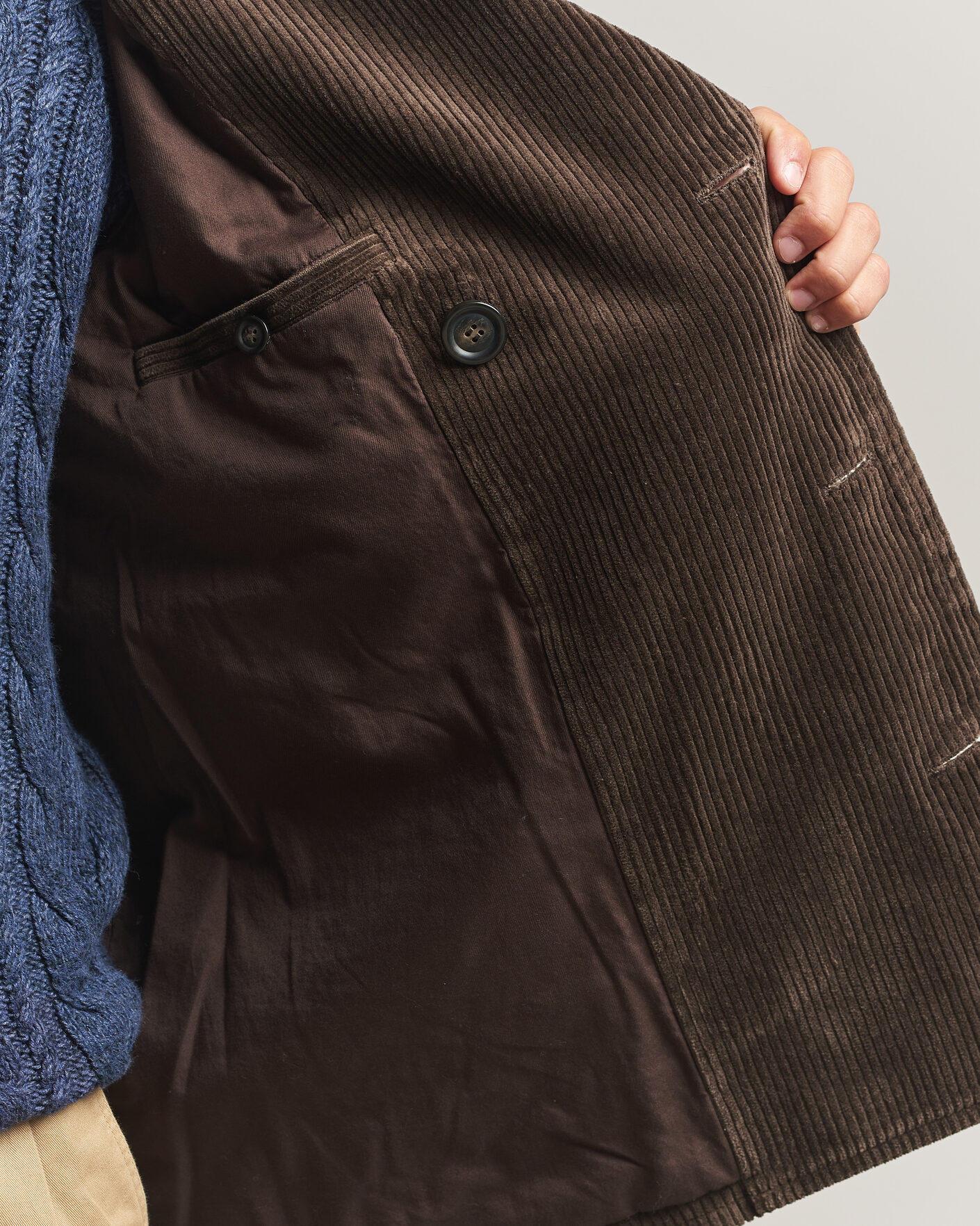 Herren | Jacken | Gant | Corduroy Peacoat Black Brown
