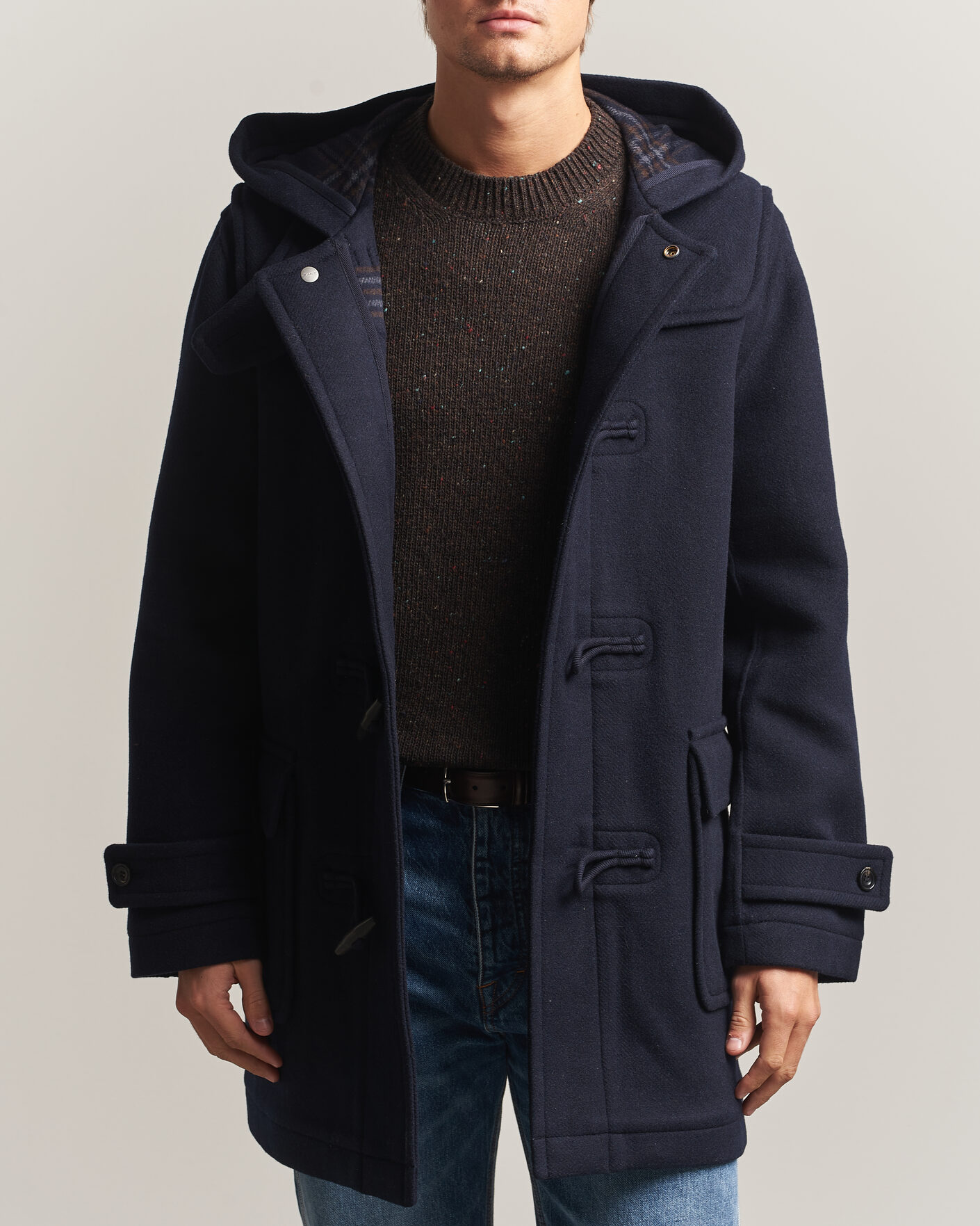Herren | Jacken | Gant | Classic Wool Duffle Coat Evening Blue