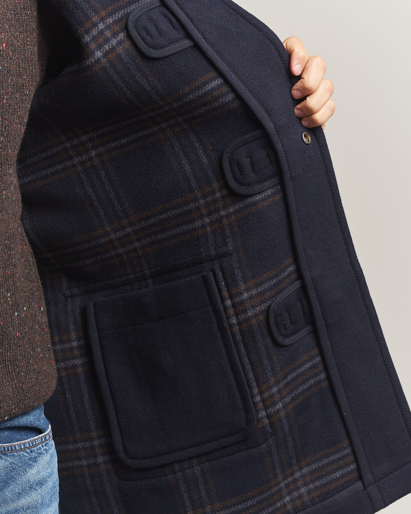 Herren | Jacken | Gant | Classic Wool Duffle Coat Evening Blue