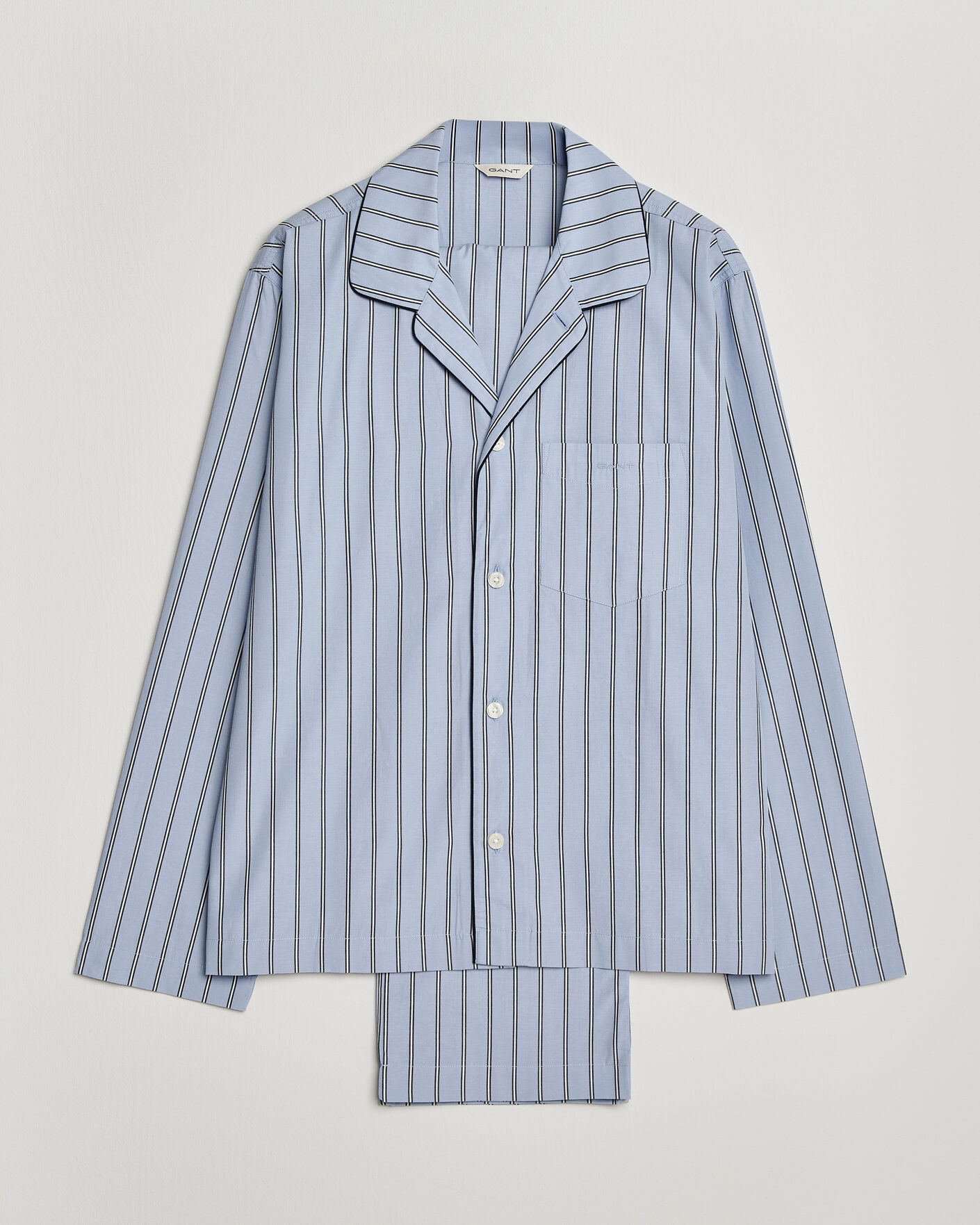 Herren | Schlafanzüge & Bademäntel | Gant | Poplin Striped Pyjama Set Light Blue