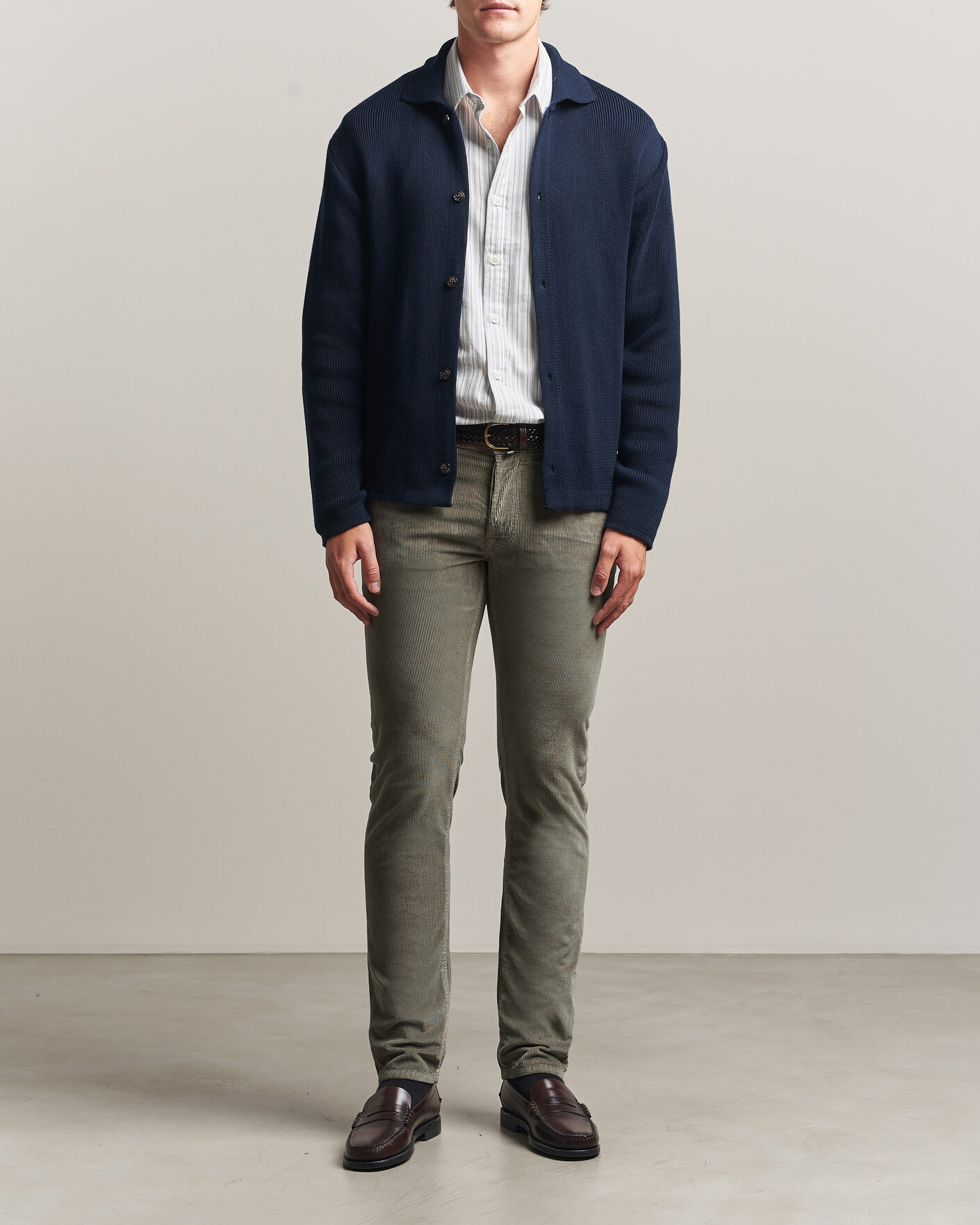 Herren | Hosen | Jacob Cohën | Bard 5-Pocket Medium Corduroy Trousers Taupe