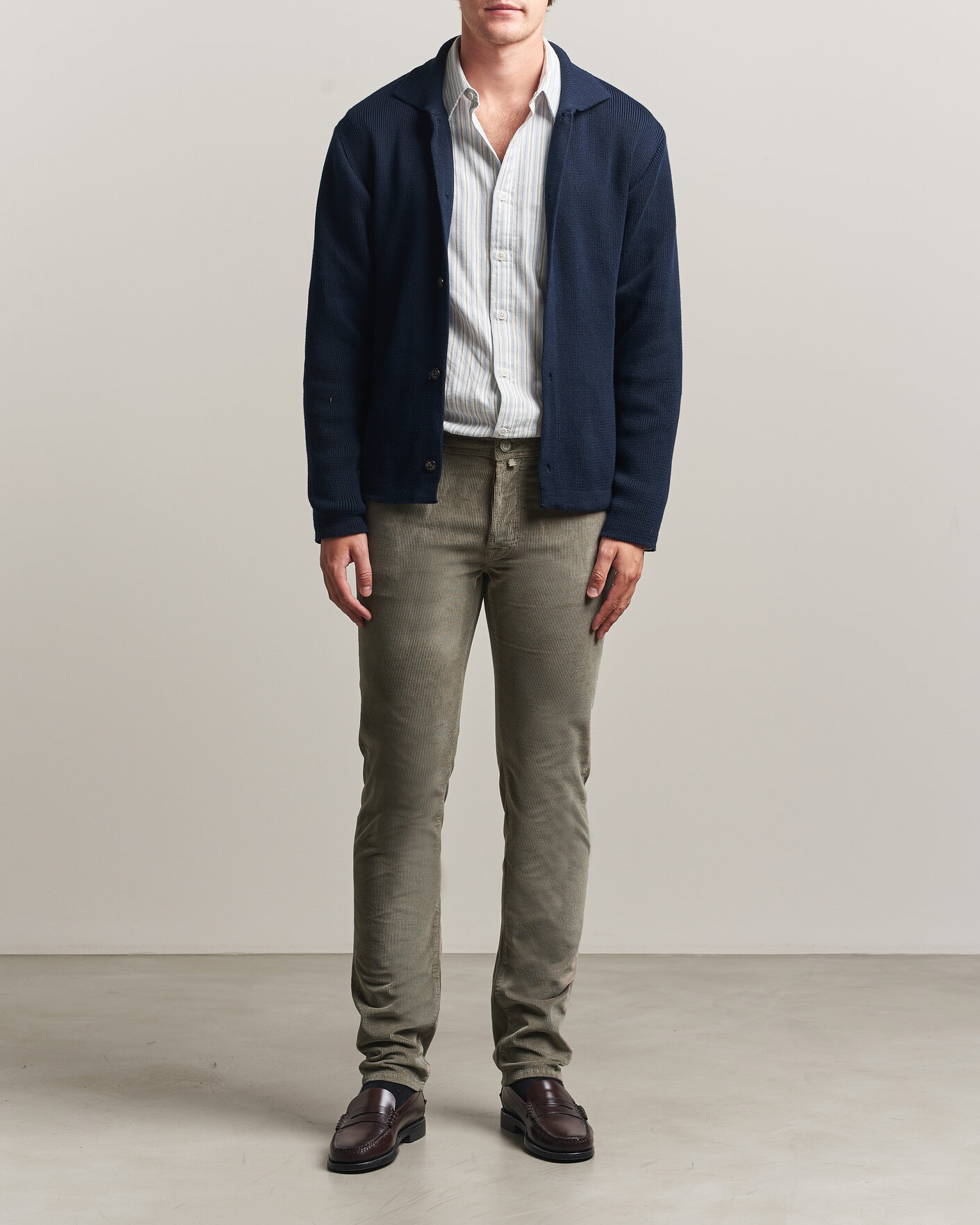 Herren | Hosen | Jacob Cohën | Bard 5-Pocket Medium Corduroy Trousers Taupe