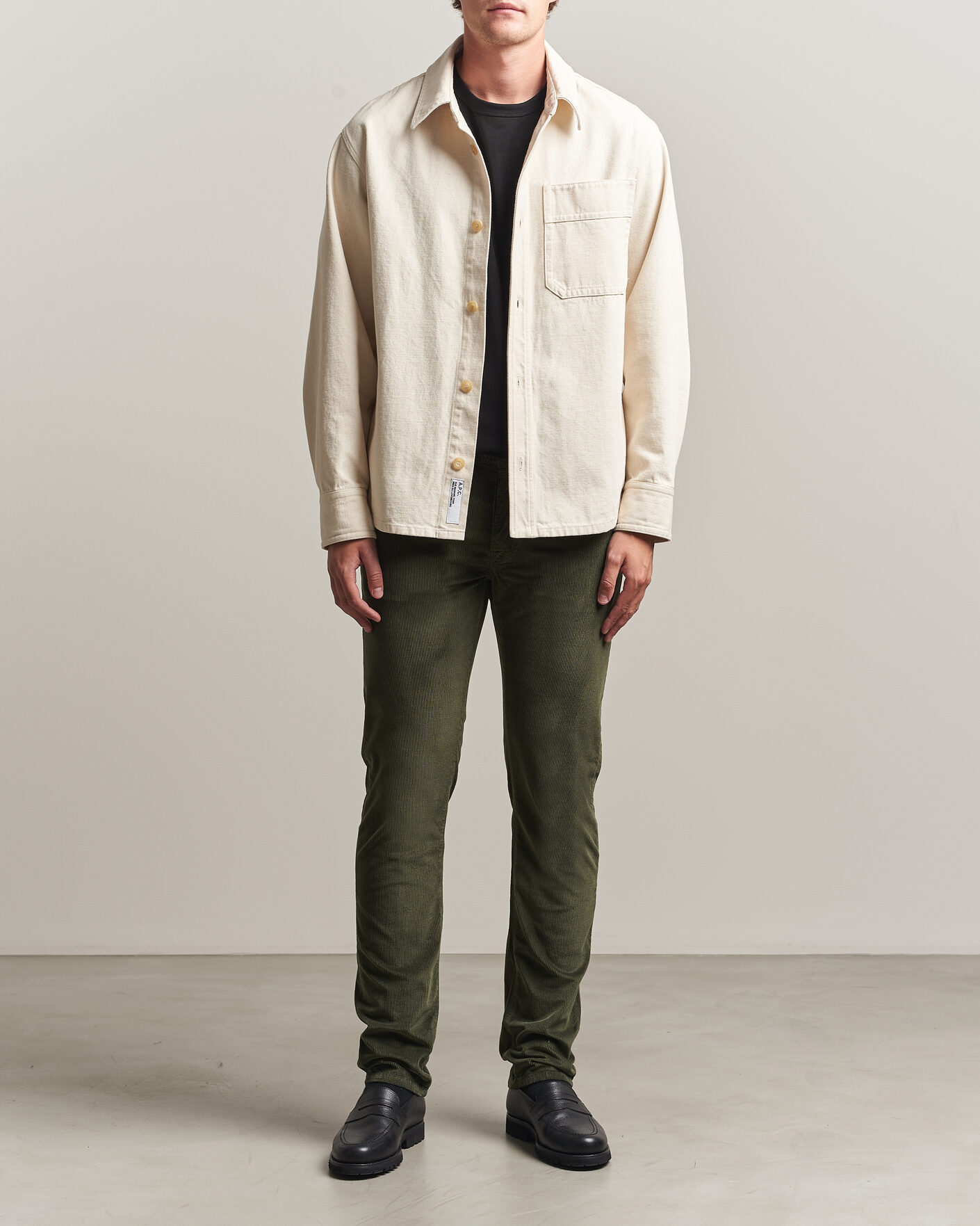 Herren | Hosen | Jacob Cohën | Bard 5-Pocket Medium Corduroy Trousers Green