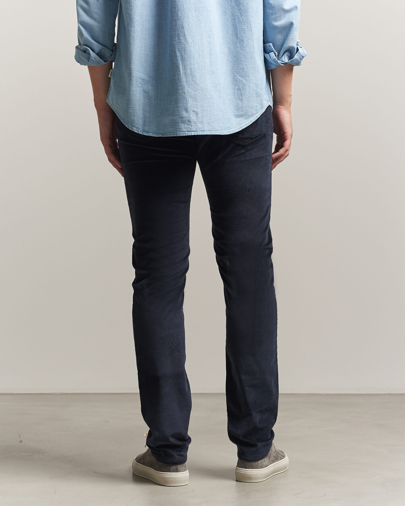 Herren | Hosen | Jacob Cohën | Bard 5-Pocket Medium Corduroy Trousers Navy