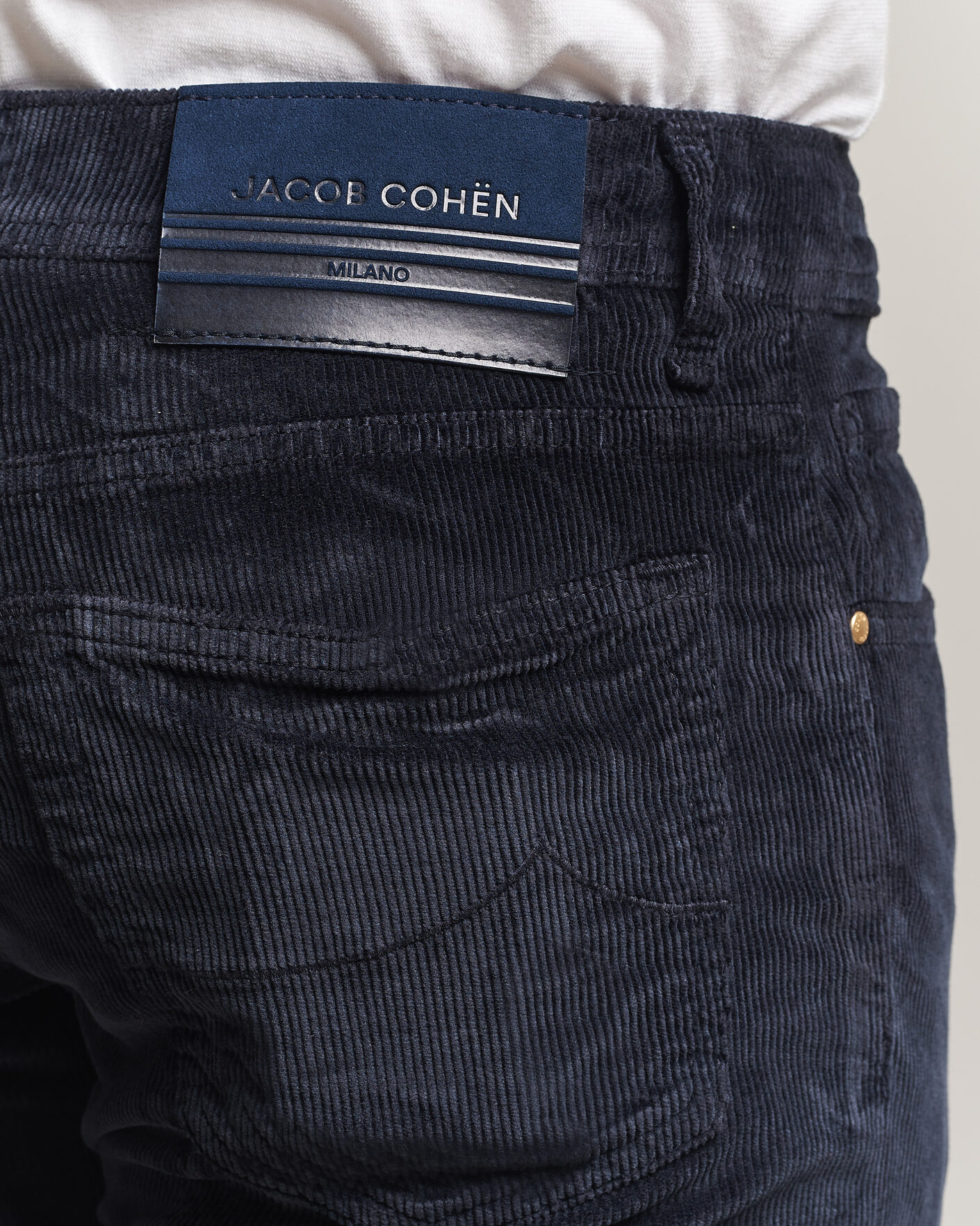 Herren | Hosen | Jacob Cohën | Bard 5-Pocket Medium Corduroy Trousers Navy