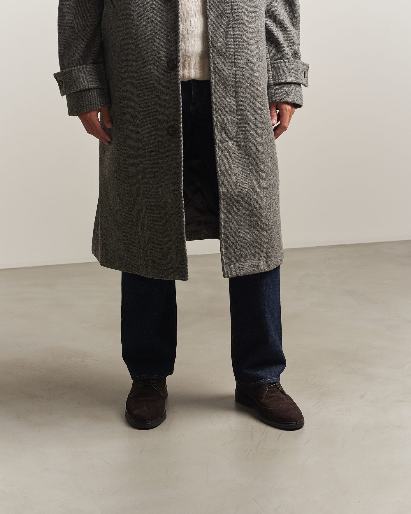 Herren | Brogue | Gant | Bidford Suede Brogues Dark Brown
