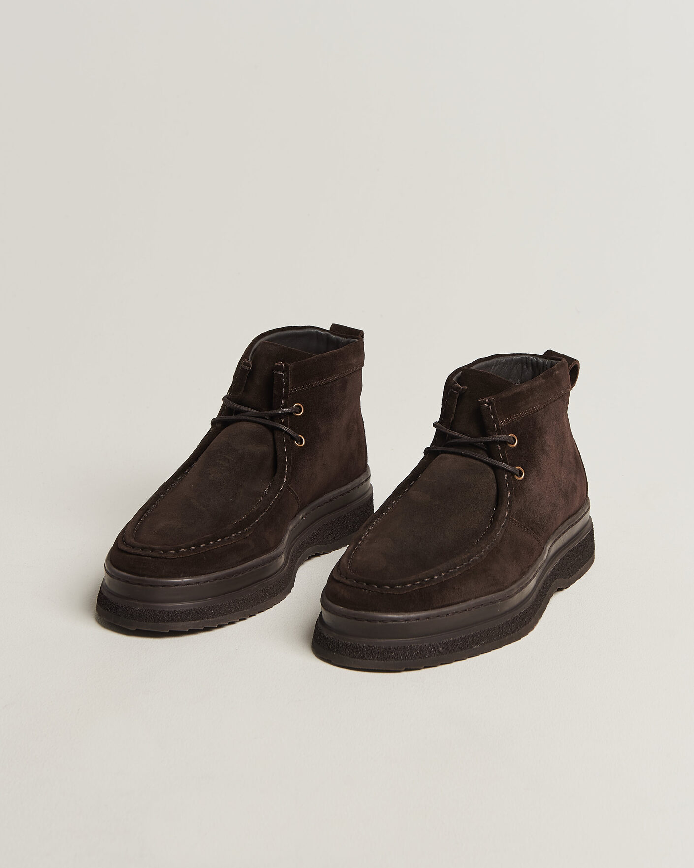 Herren | Boots | Gant | Blistown Shearling Suede Moc Toe Boot Espresso Brown
