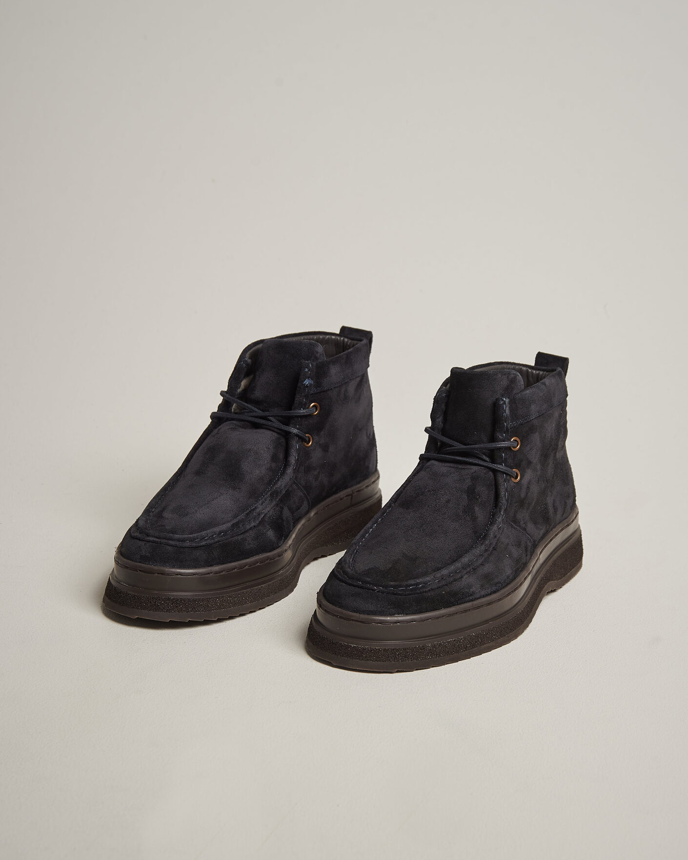 Herren | Boots | Gant | Blistown Shearling Suede Moc Toe Boot Marine