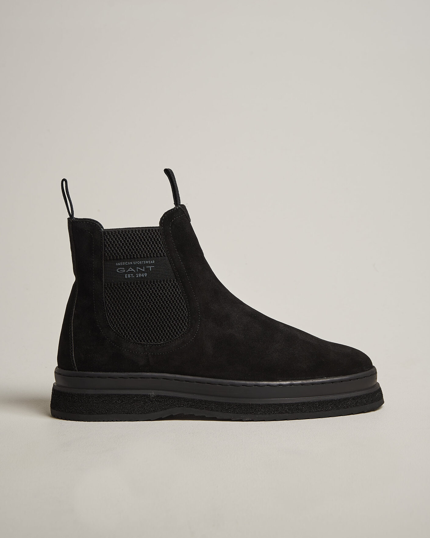 Herren | Boots | Gant | Blistown Shearling Suede Chelsea Boot Black