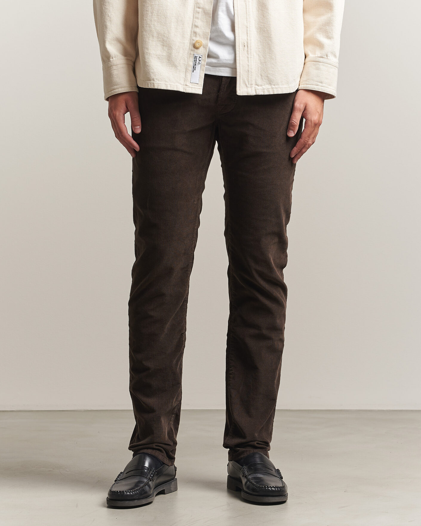 Herren | Hosen | Jacob Cohën | Nick Slim Fit Cotton Trousers Brown