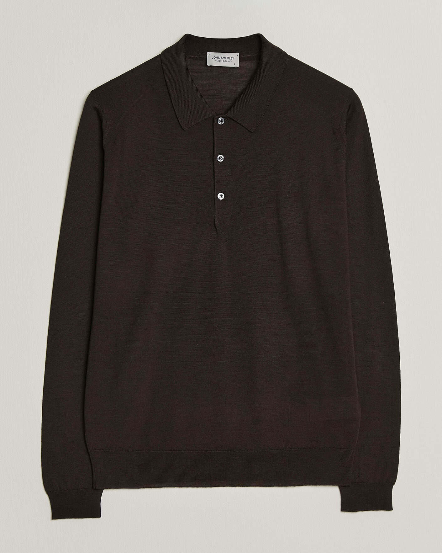 Herren | Pullover | John Smedley | Belper Extra Fine Merino Polo Pullover Faulkner Brown