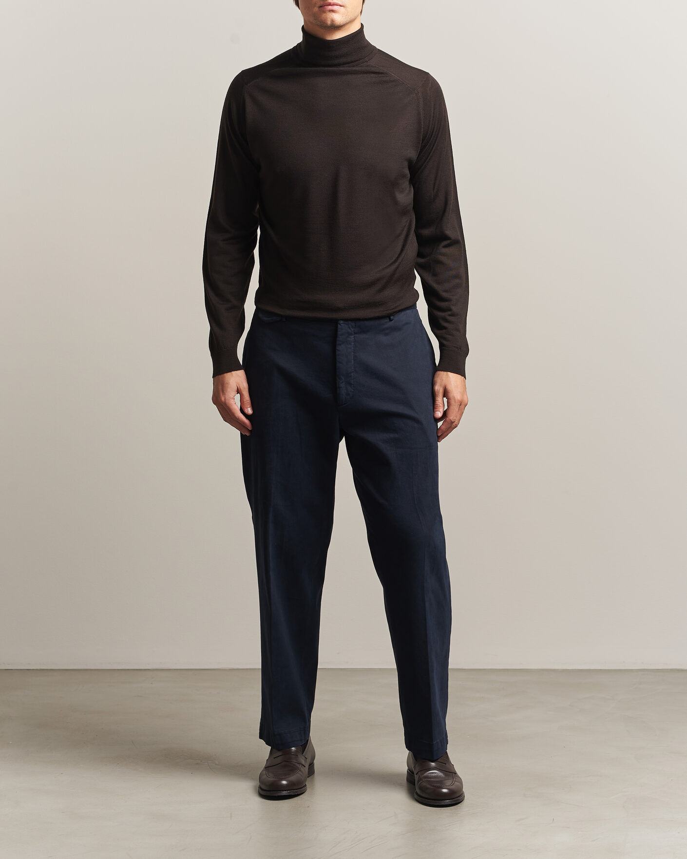Herren | Pullover | John Smedley | Cherwell Extra Fine Merino Rollneck Faulkner Brown